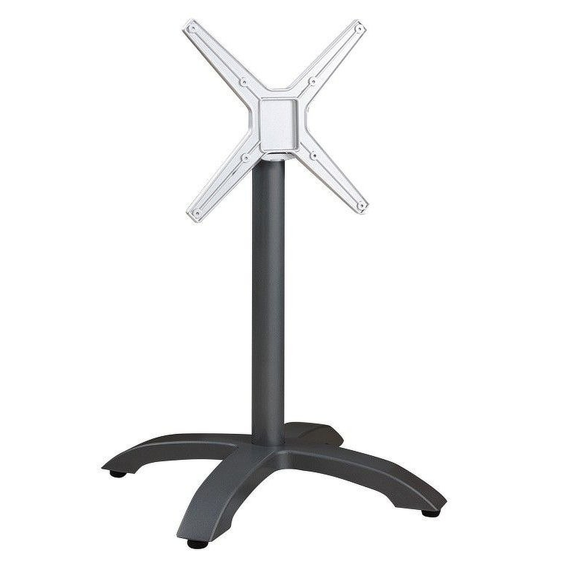 SELECT-Serie: Tischgestell Vento-1K klappbar Aluminium schwarz pulverbeschichtet, Outdoor, Terrasse