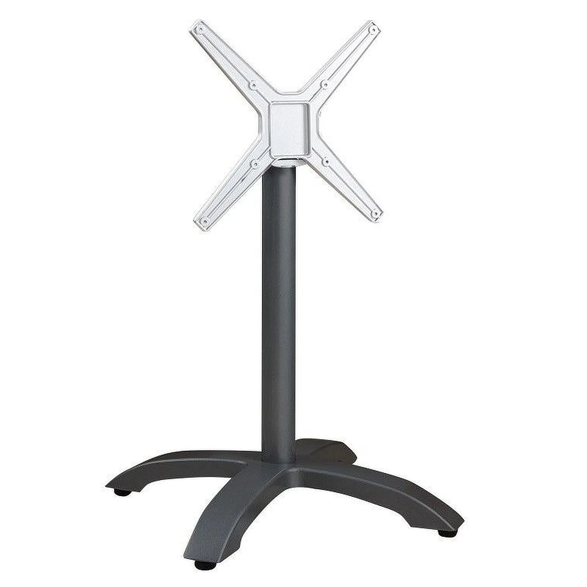 SELECT-Serie: Tischgestell Vento-1K klappbar Aluminium schwarz pulverbeschichtet, Outdoor, Terrasse