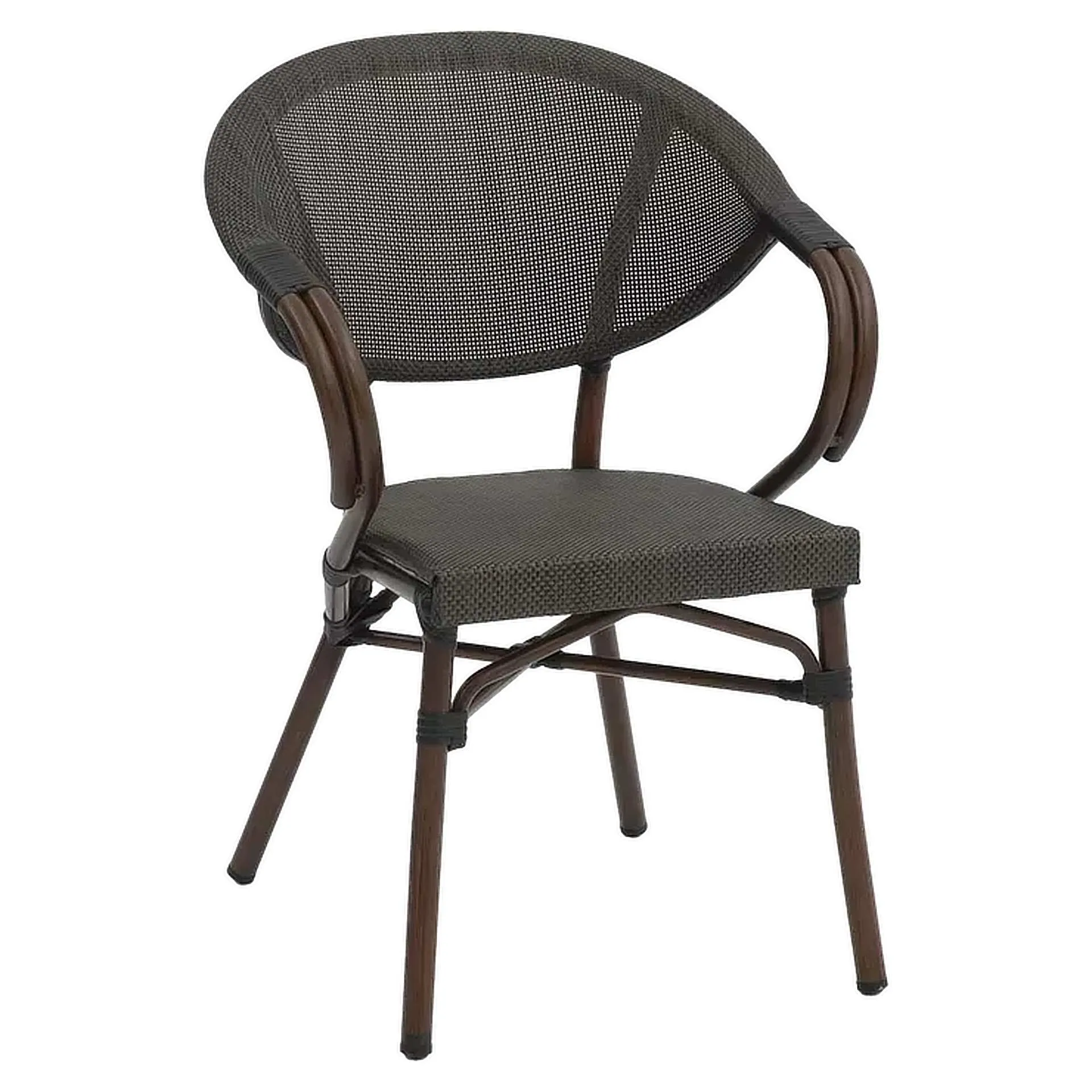 Stuhl Sten, Gewebe grau, Textilen, Terrassenstuhl, Outdoorstuhl