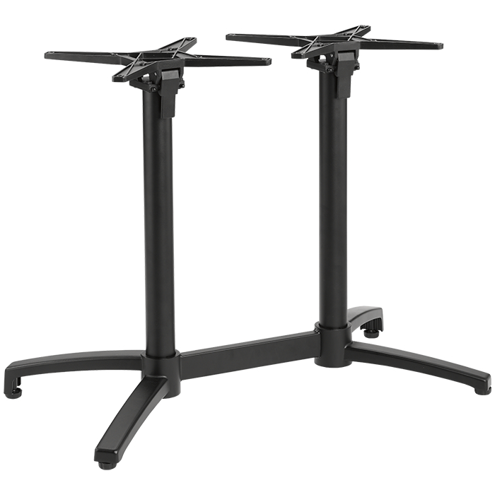 Kalevi-2K-schwarz Gastronomie Terrassen Tischgestell Kalevi-2K, Aluminium schwarz pulverbeschichtet, Outdoortischgestell