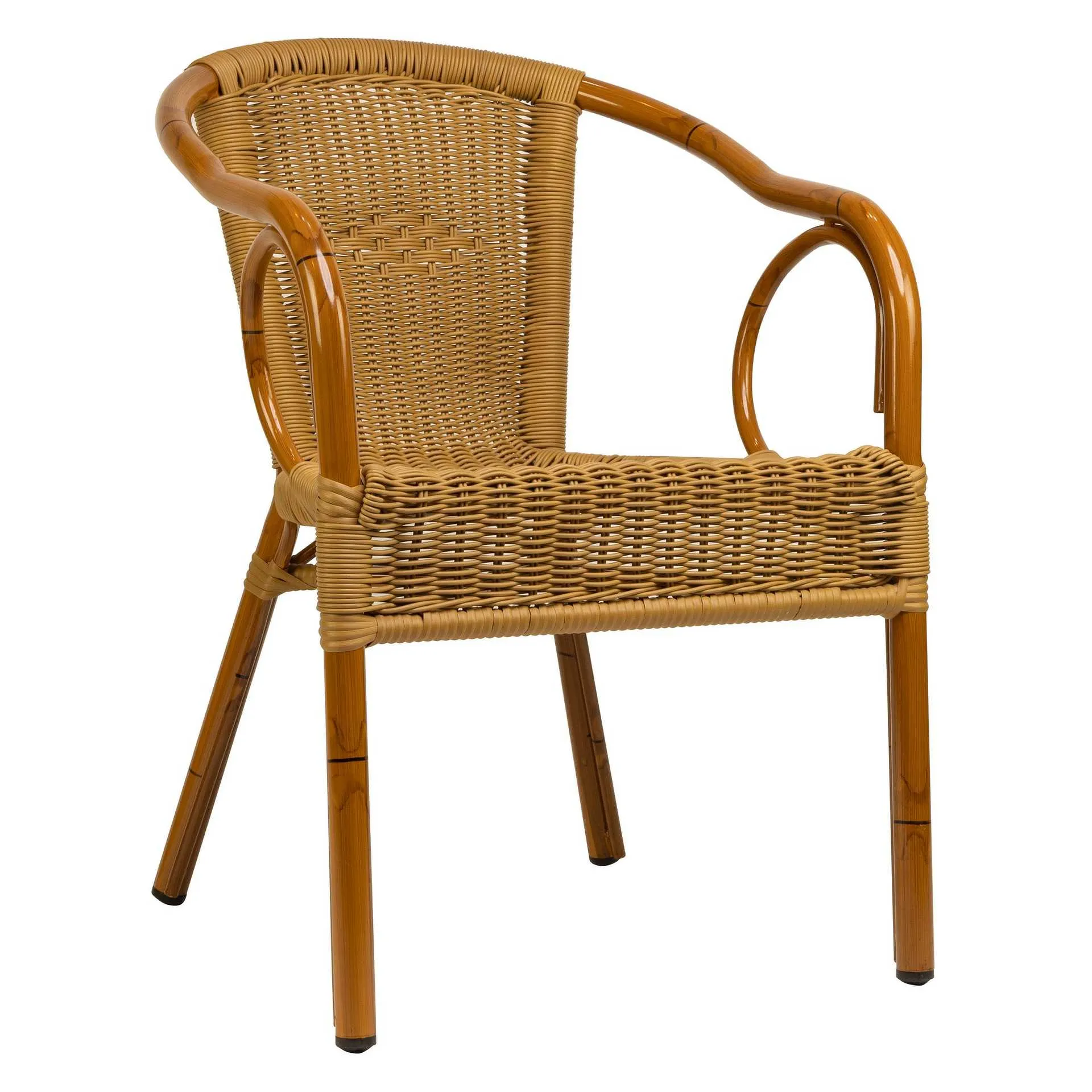 Stuhl Hulda, Gewebe natural, Polyrattan, Terrassenstuhl, Outdoorstuhl