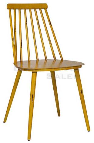 Terrassenstuhl Sibel, Aluminium Vintage Yellow, Metallstuhl, Outdoorstuhl