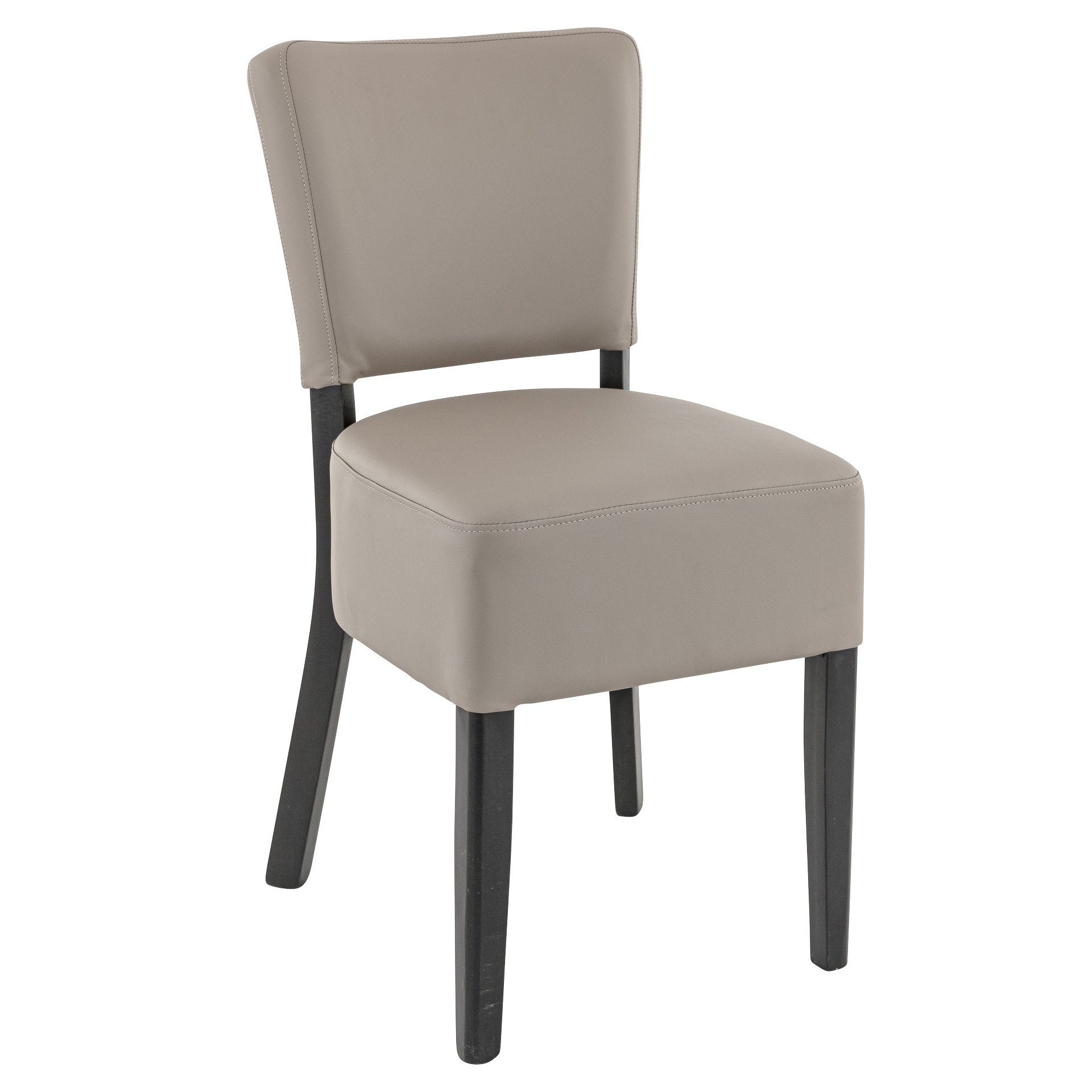 Stuhl Hardy, Polster Taupe, Wenge, Polsterstuhl, Restaurantstuhl