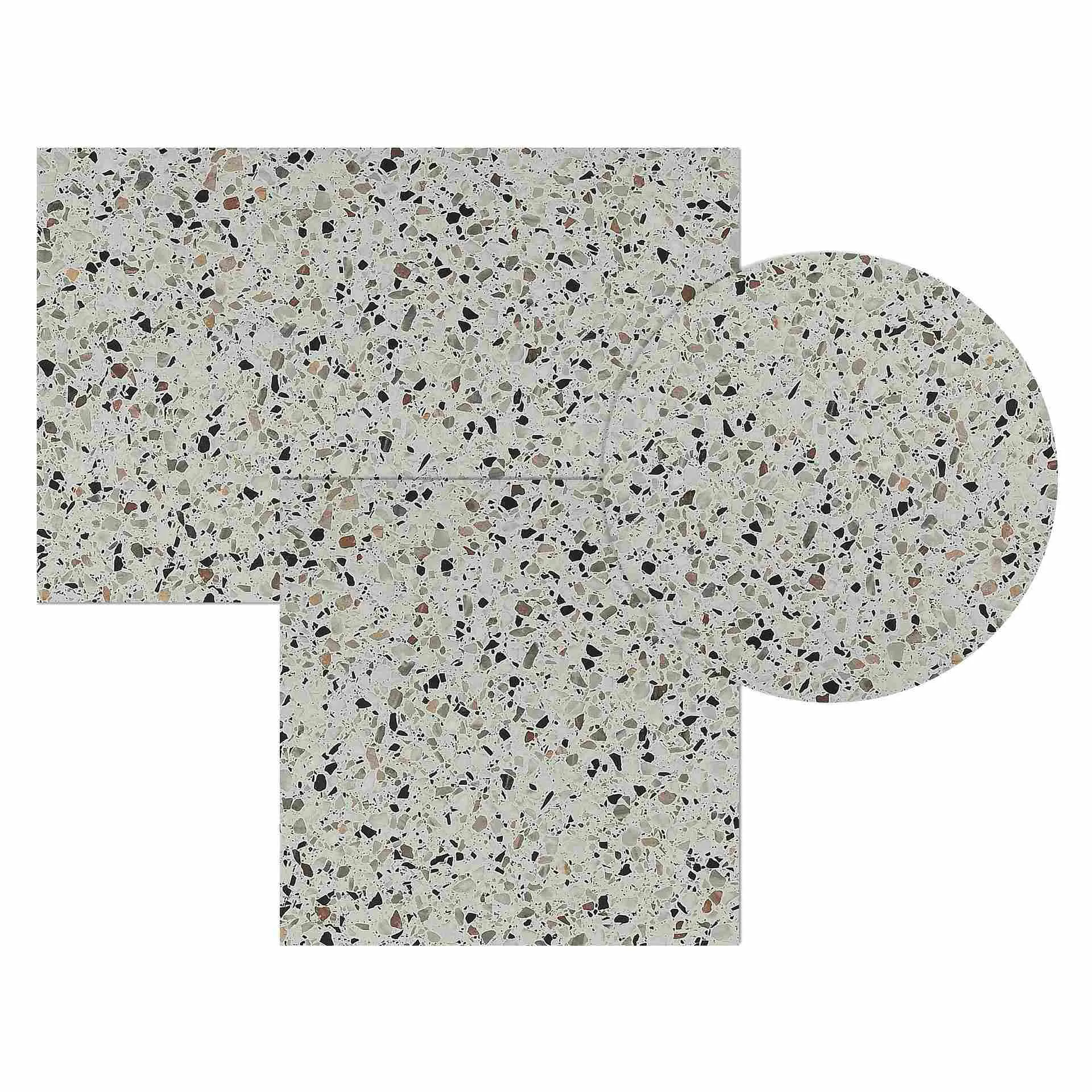 PREMIUM-Serie: Tischplatte Compact 12mm HPL Dekor Terrazzo Terrassentischplatte Outdoor
