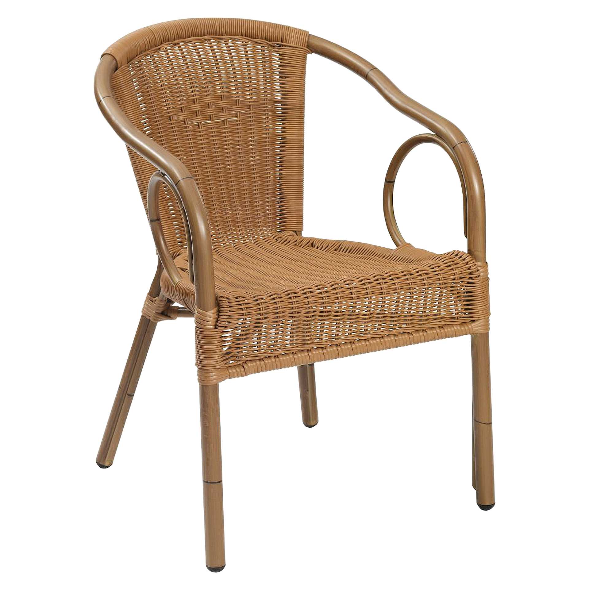 Stuhl Nora, Gewebe honey, Polyrattan, Terrassenstuhl, Outdoorstuhl