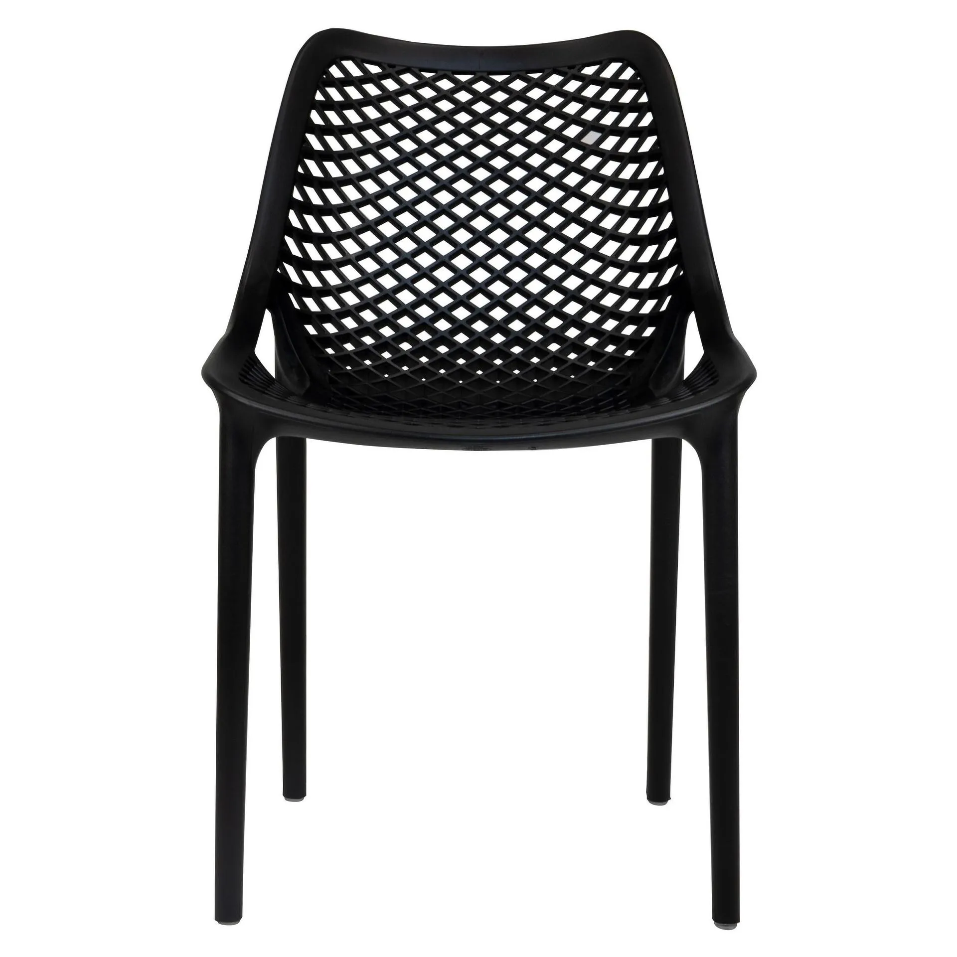 Stuhl Air Black FiberglasPolypropylen, Terrassenstuhl, Outdoorstuhl
