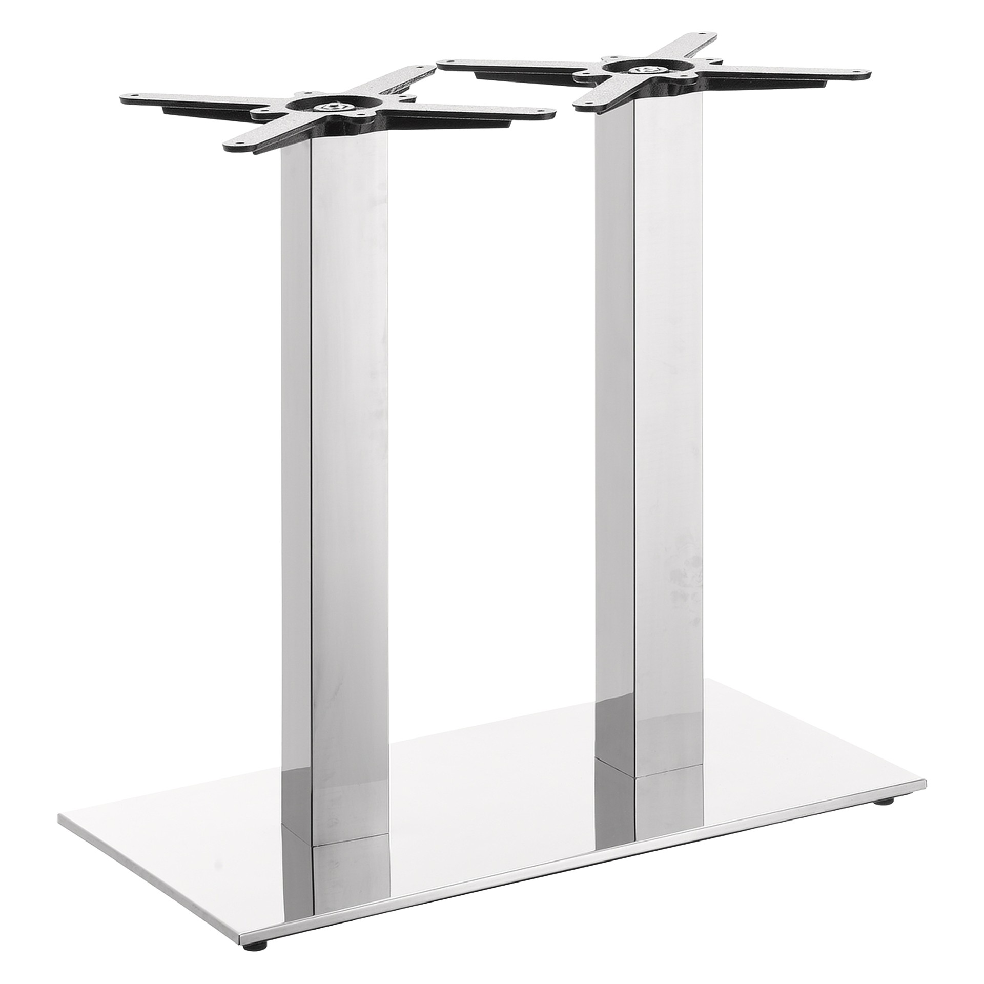 Denver E Tischgestell Chrom Doppelsäulen