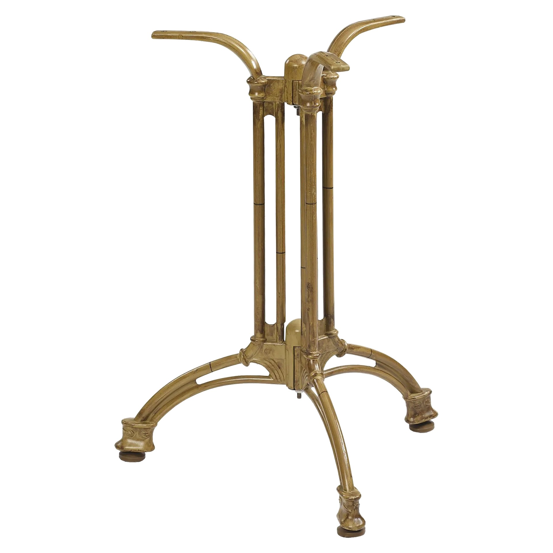 Kent-3 Tischgestell Gussaluminium Bambusoptik pulverbeschichtet, Outdoor, Terrasse