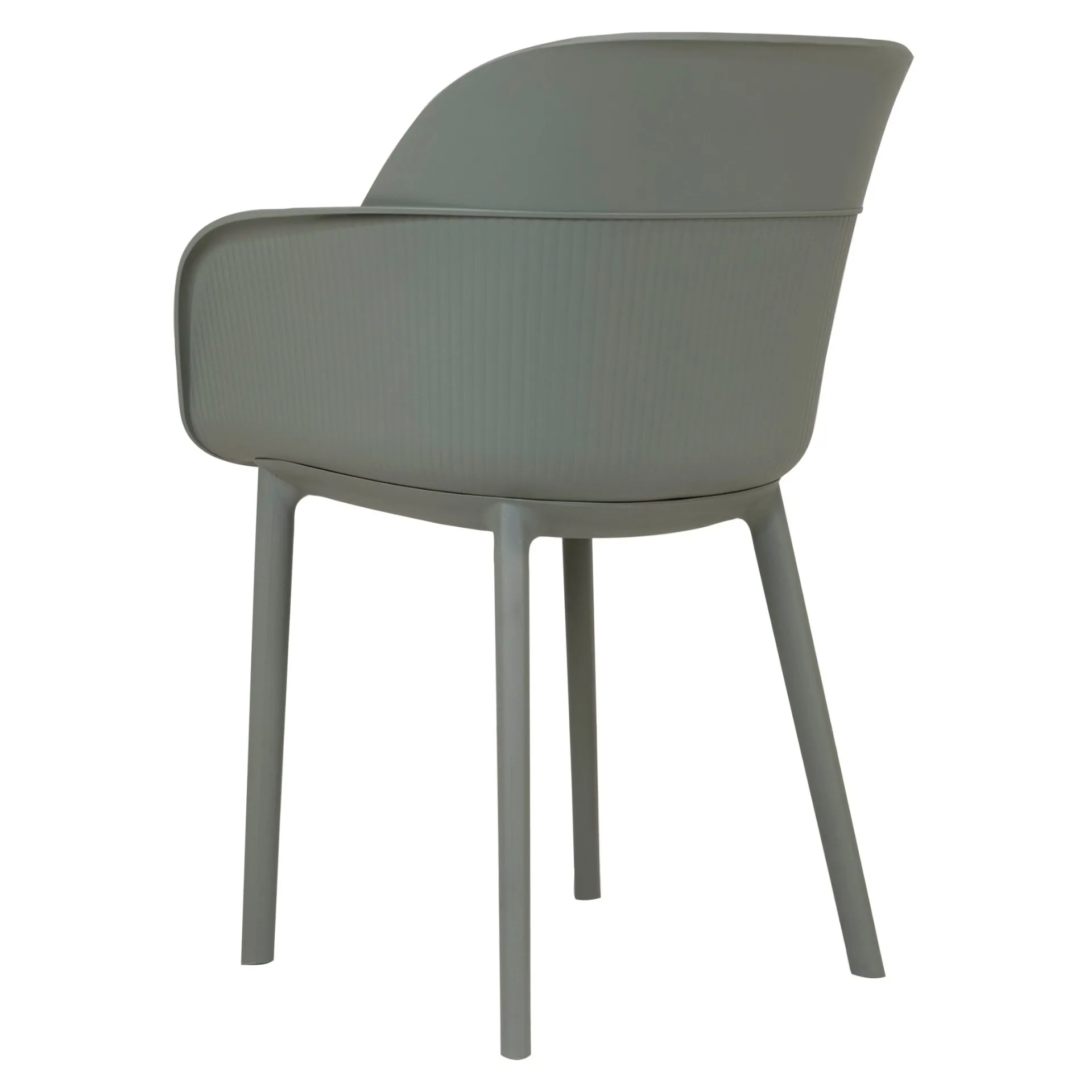 Stuhl Opal Taupe FiberglasPolypropylen, Terrassenstuhl, Outdoorstuhl