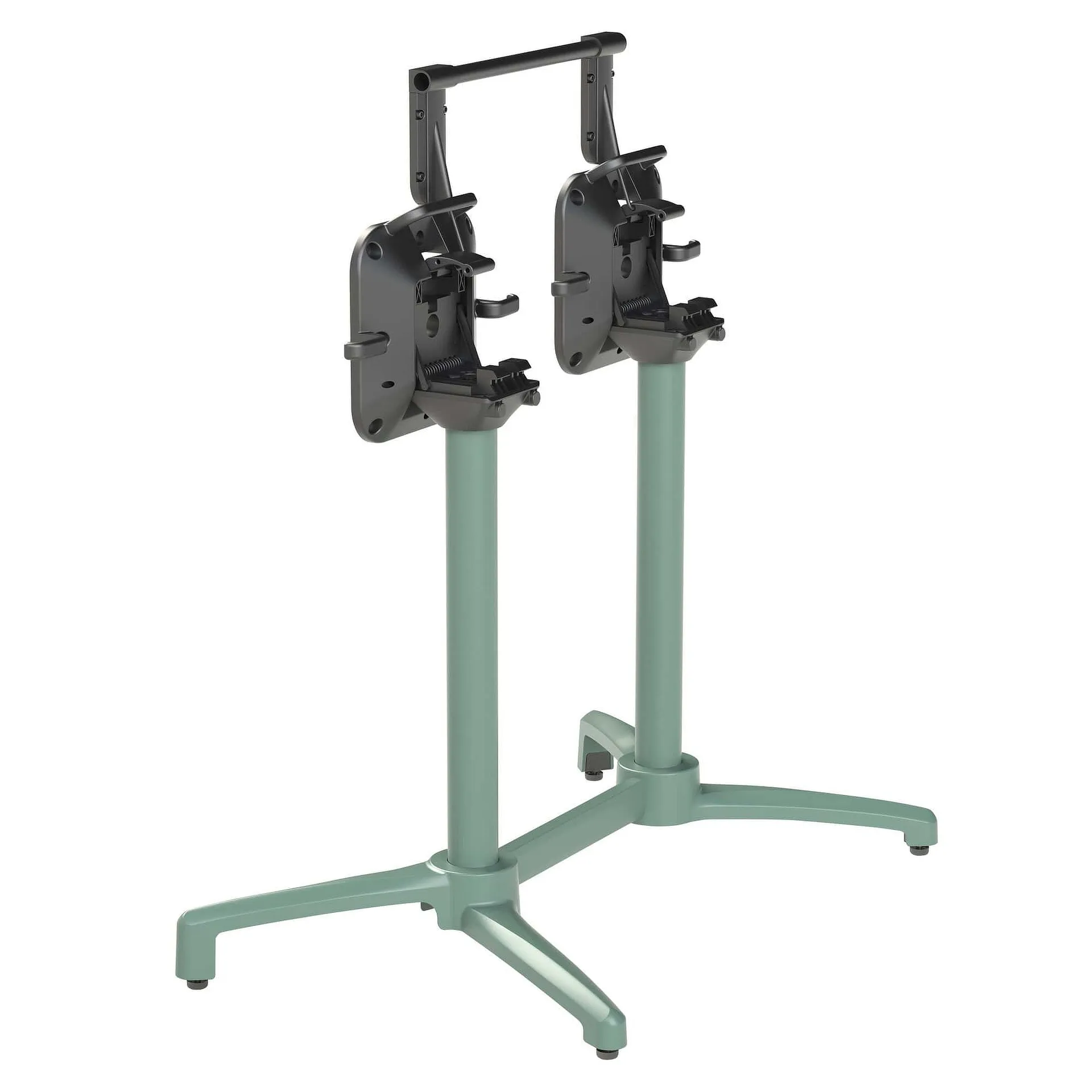 PREMIUM-Serie: Tischgestell Alva-2K klappbar Aluminium green pulverbeschichtet, Outdoor, Terrasse