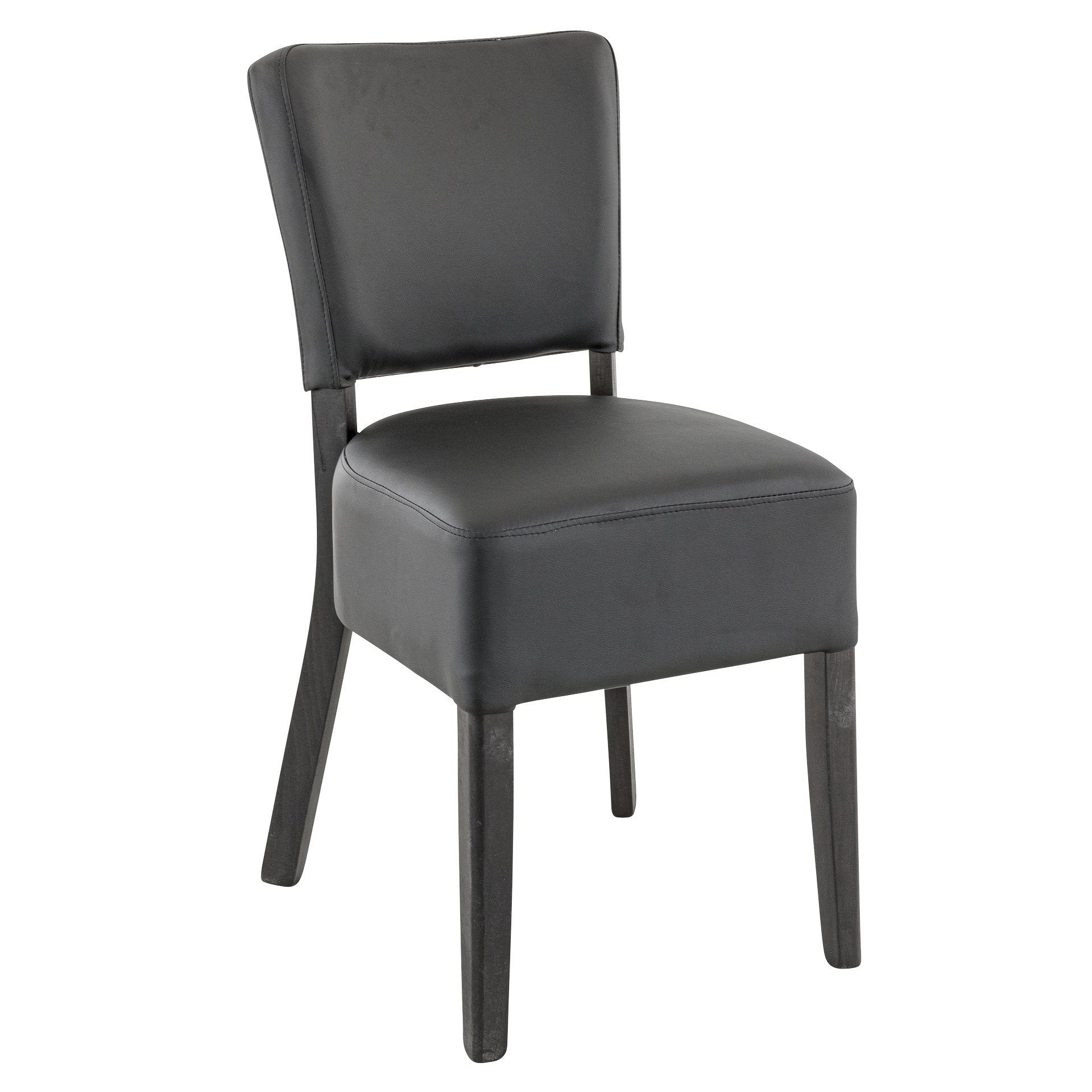 Stuhl Hardy, Polster Black, Wenge, Polsterstuhl, Restaurantstuhl