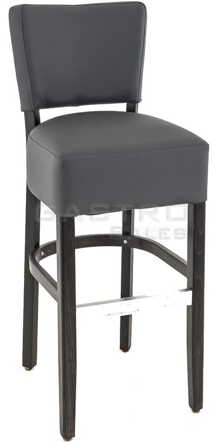 Barhocker Hardy, Polster Anthrazit, Wenge, Polsterbarhocker, Gastronomiebarhocker