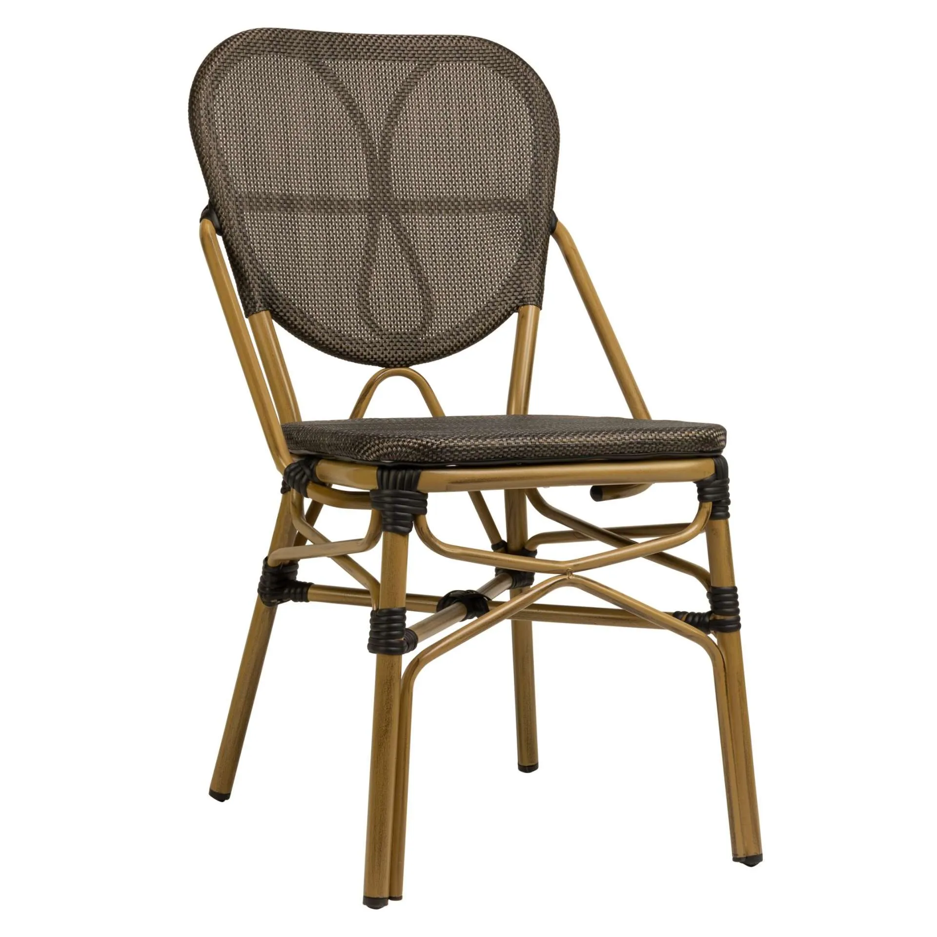 Stuhl Evento, Gewebe, Geflecht anthrazit, Textilen, Terrassenstuhl, Outdoorstuhl 