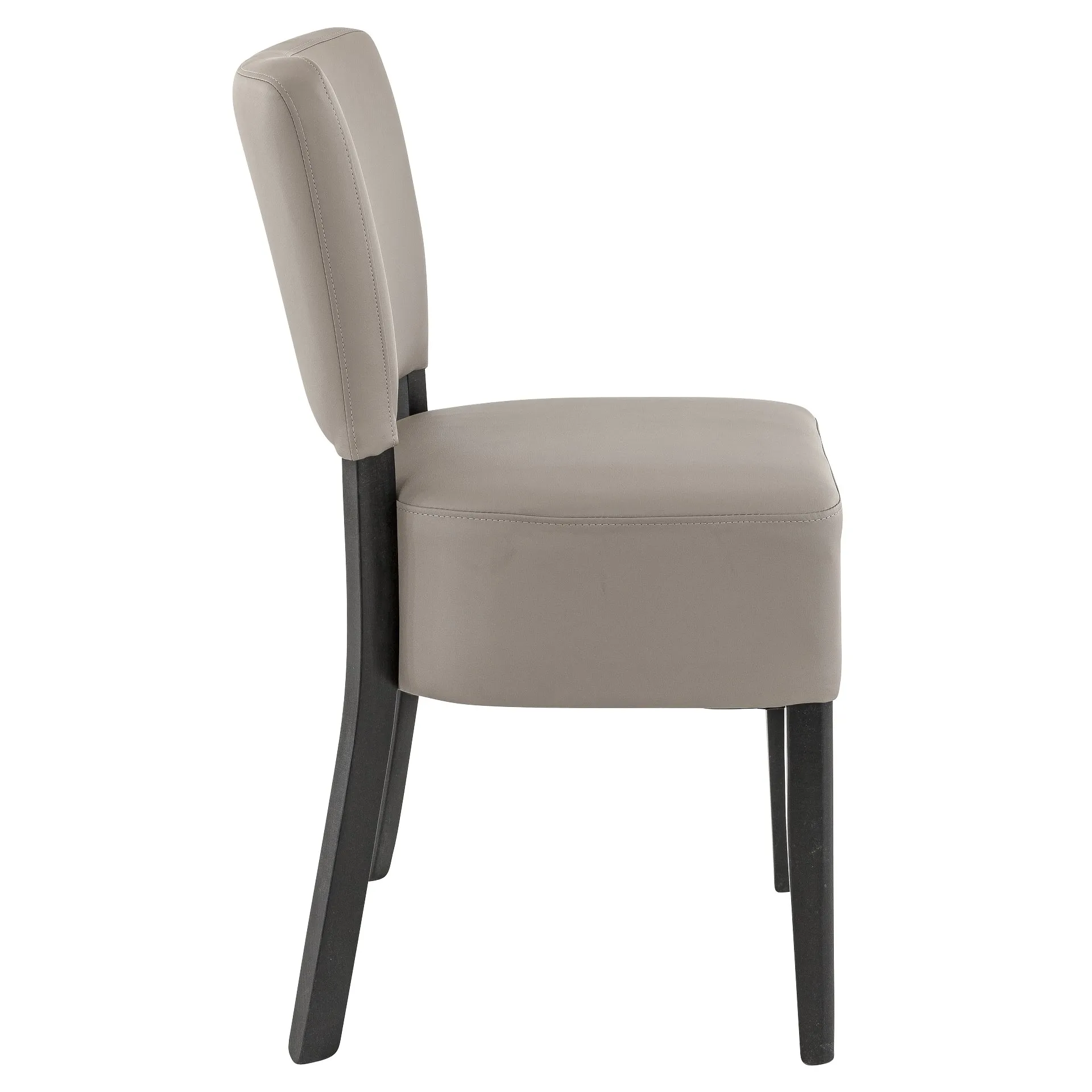 Stuhl Hardy, Polster Taupe, Wenge, Polsterstuhl, Restaurantstuhl
