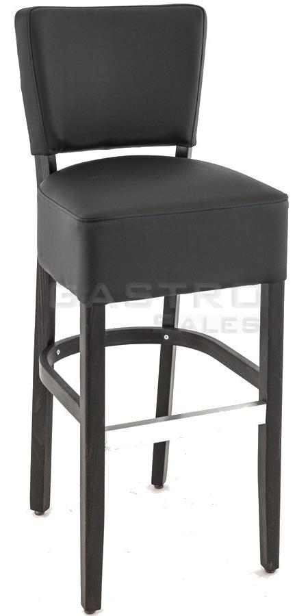 Barhocker Hardy, Polster Black, Wenge, Polsterbarhocker, Gastronomiebarhocker