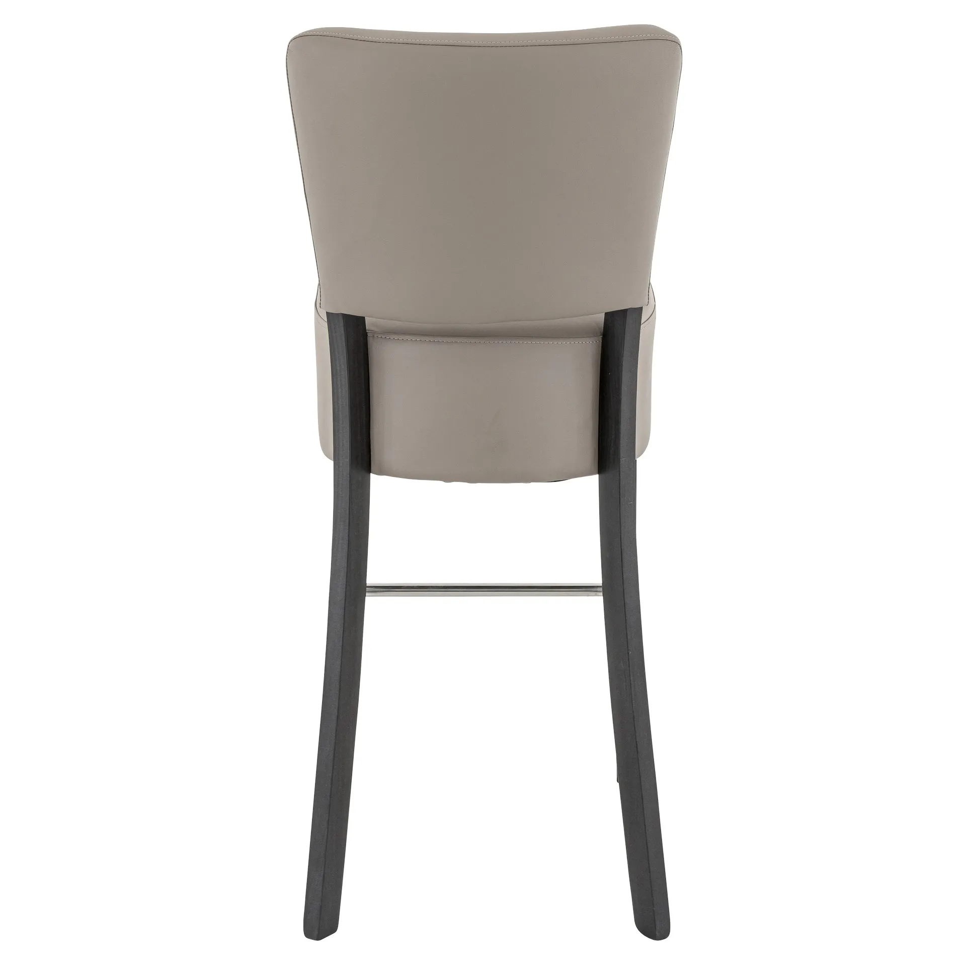 Hocker Hardy, Polster Taupe, Wenge, Polsterbarhocker, Gastronomiebarhocker