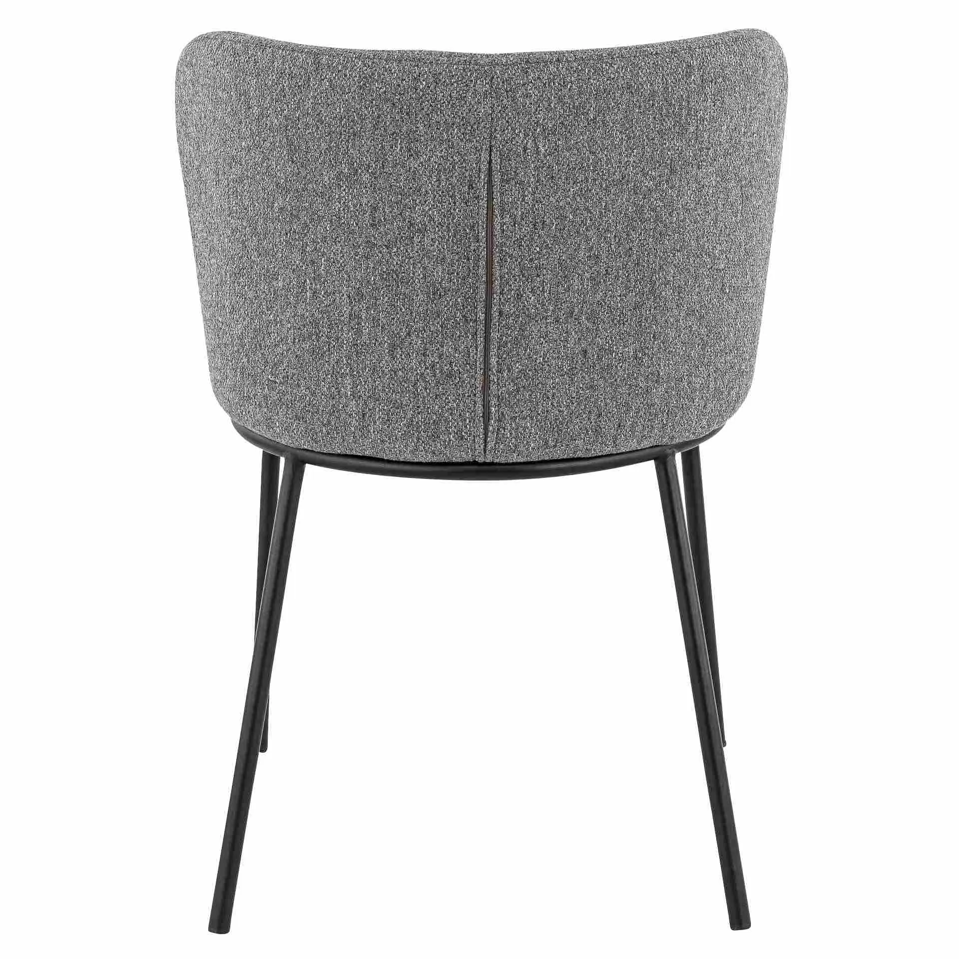 Stuhl Fado, Polster Grau, Schwarz, Polsterstuhl, Factory Industrie Design
