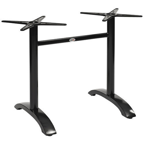 Irena-2-schwarz Gastronomie Terrassen Tischgestell Irena-2 Aluminium schwarz pulverbeschichtet, Outdoortischgestell