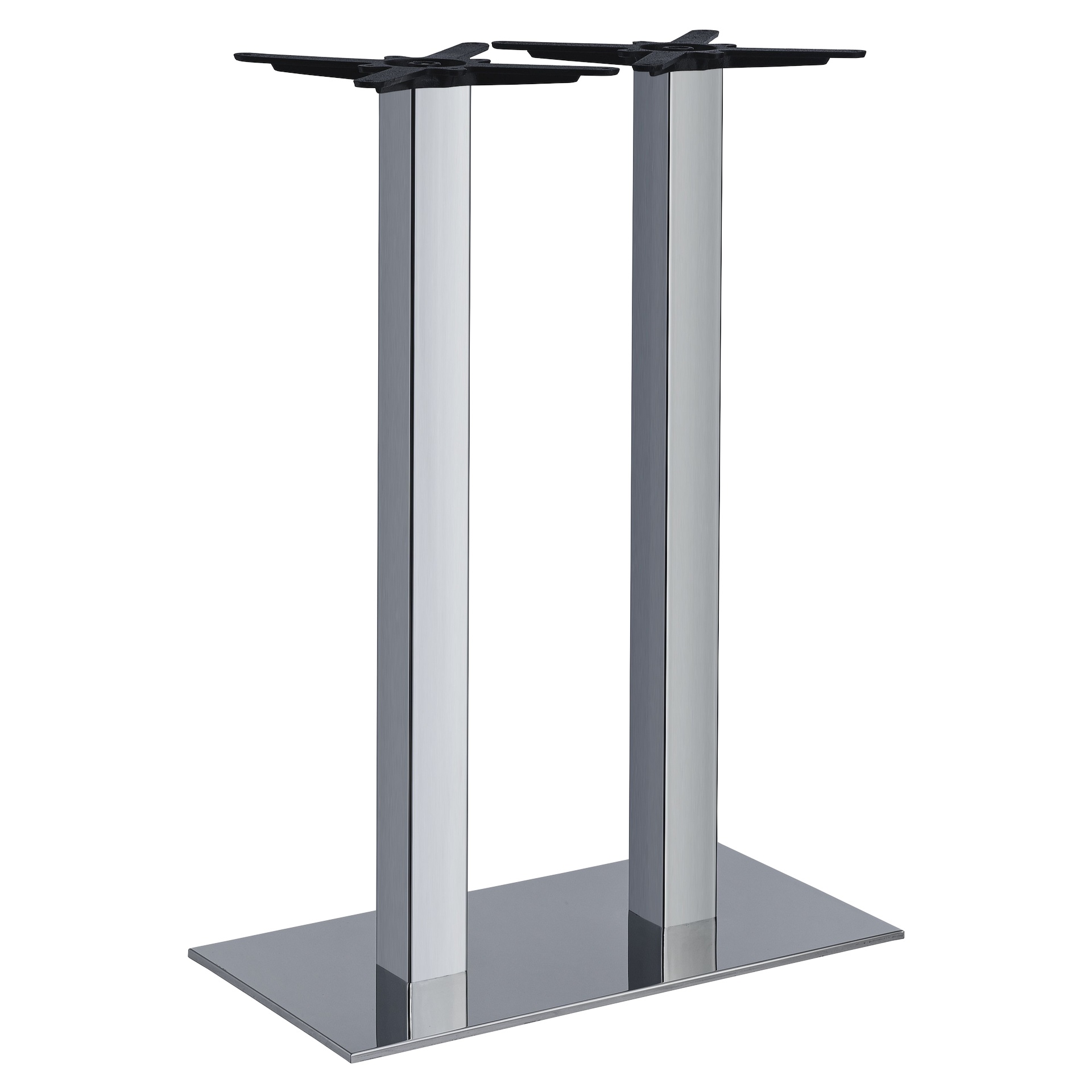 Denver Bar E Stehtischgestell Chrom Doppelsäulen