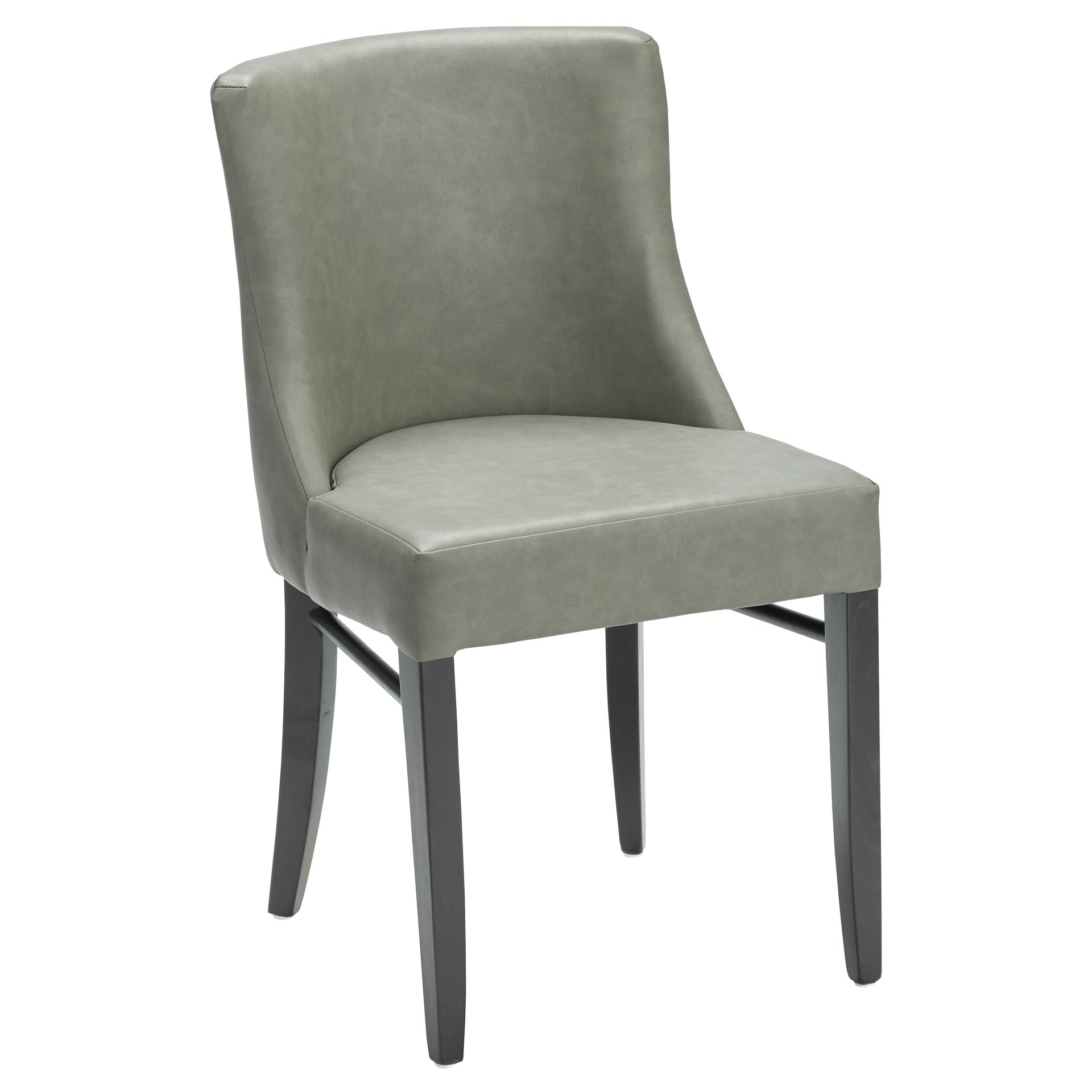 Stuhl Felix, Polster Grau, Wenge, Polsterstuhl, Restaurantstuhl