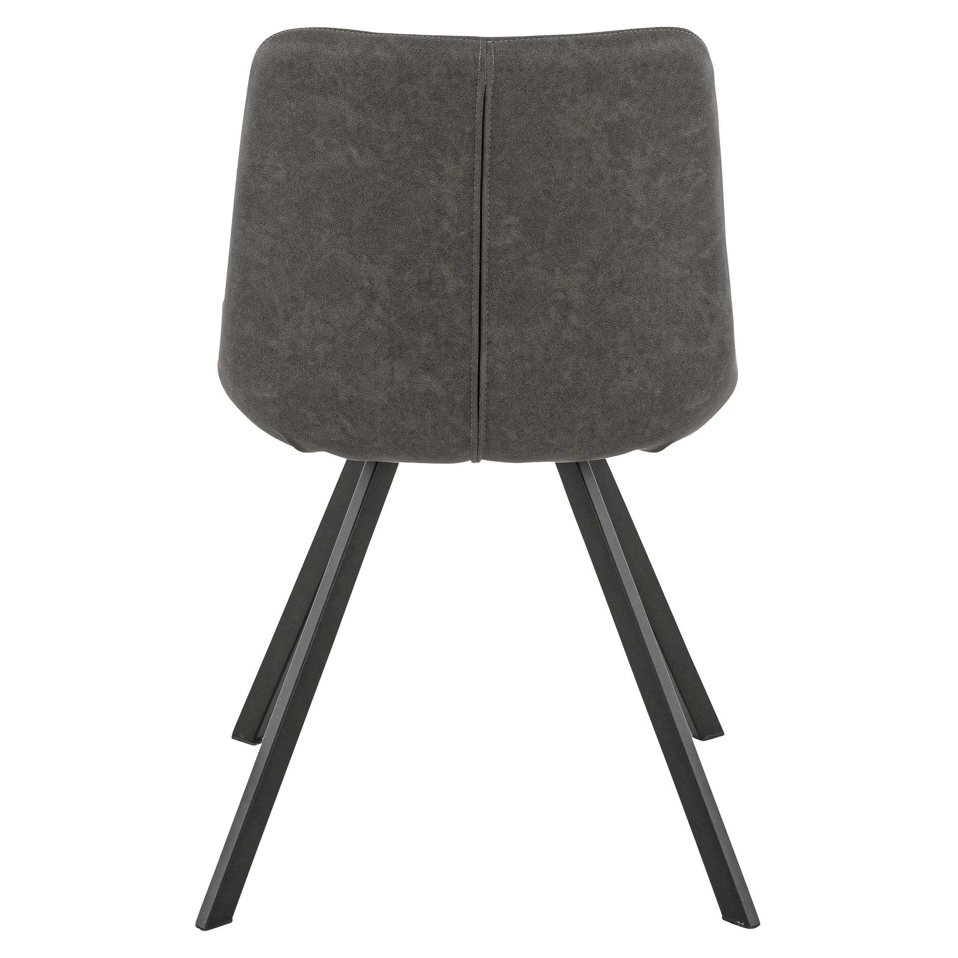 Stuhl Madison, Polster Anthrazit, Schwarz, Polsterstuhl, Factory Industrie Design