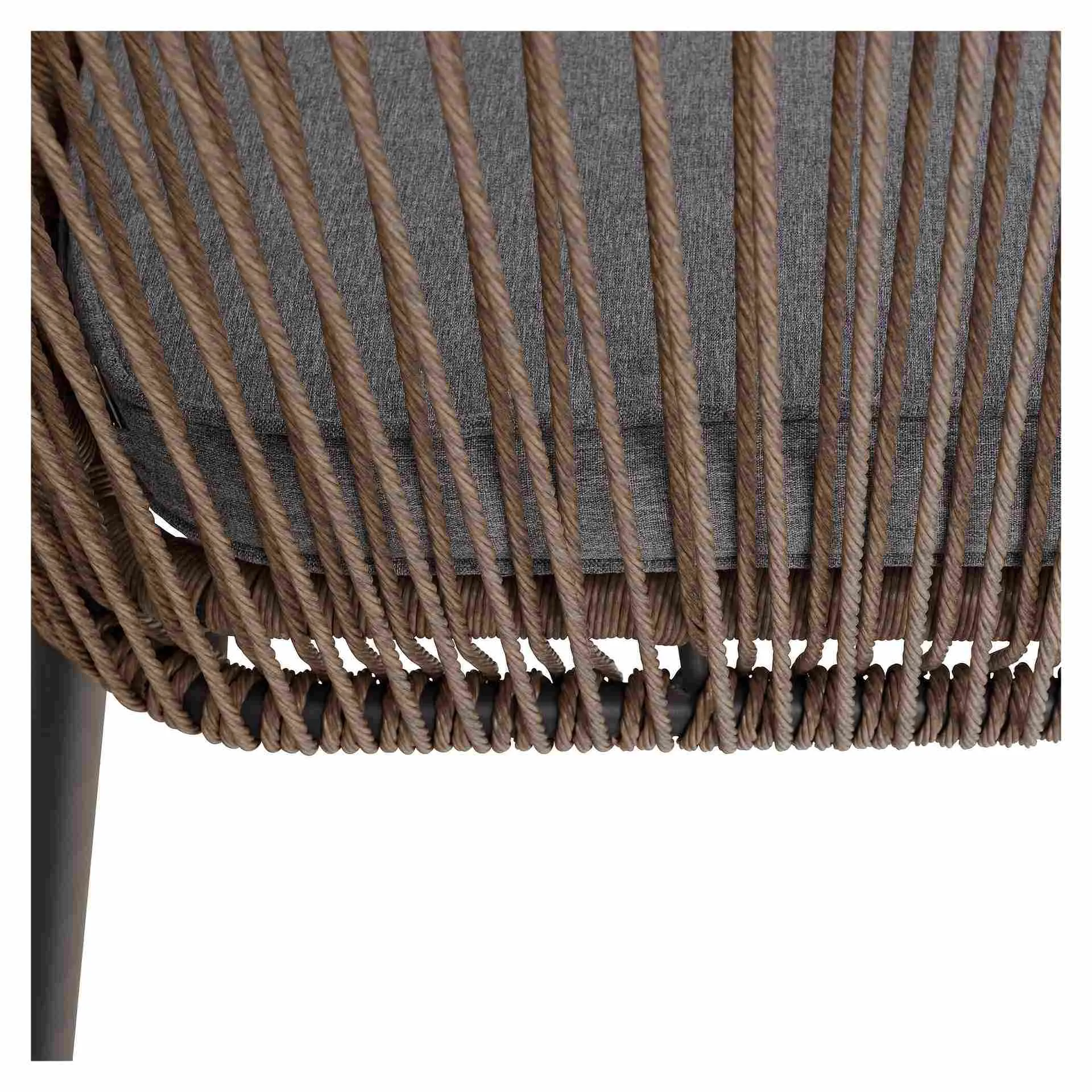 Sessel Devin, Geflecht natur, Korbgeflecht, Terrassensessel, Outdoorsessel