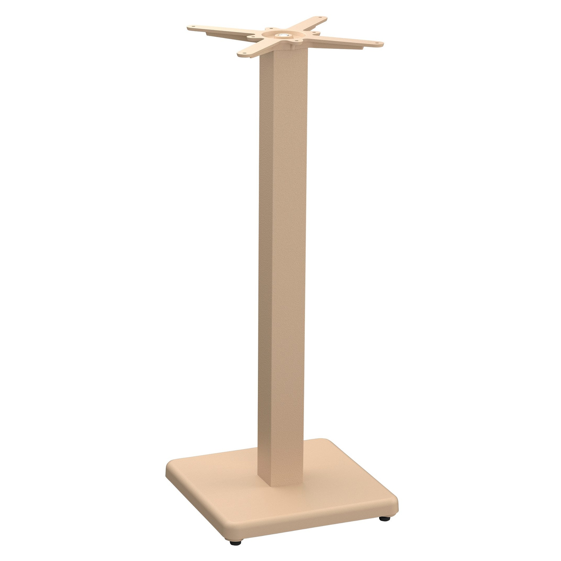 PREMIUM-Serie: Stehtischgestell Mila Bar-Q Gusseisen beige pulverbeschichtet, Outdoor, Terrasse