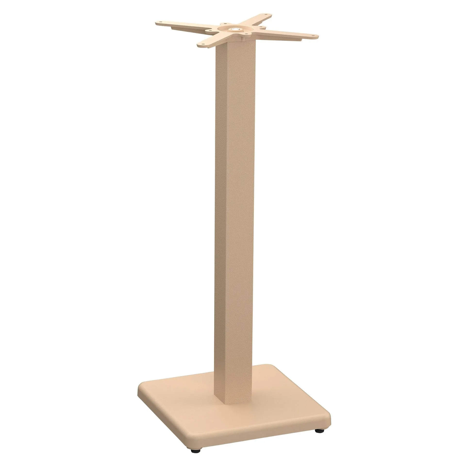 PREMIUM-Serie: Stehtischgestell Mila Bar-Q Gusseisen beige pulverbeschichtet, Outdoor, Terrasse