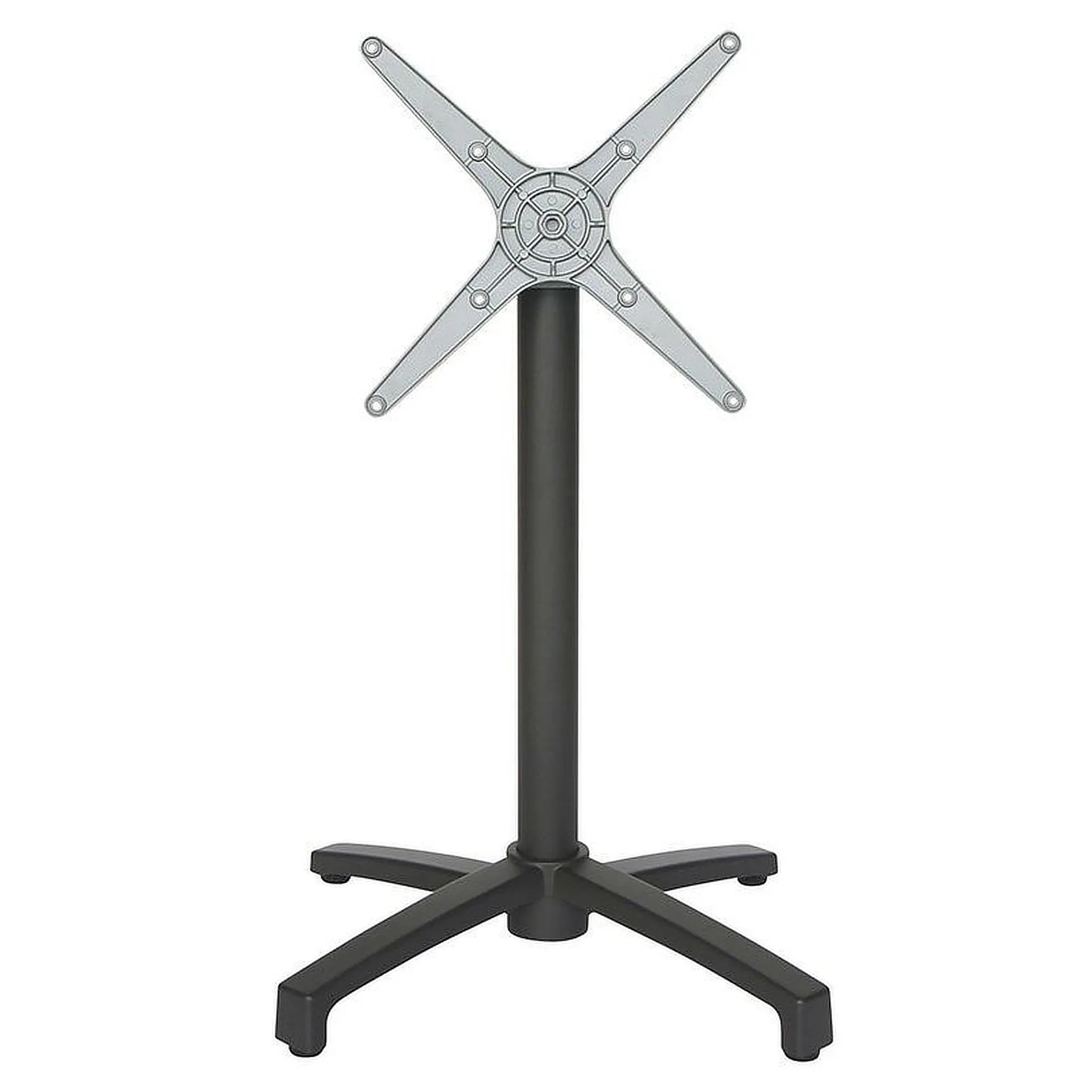 SELECT-Serie: Tischgestell Velos-1K klappbar Aluminium anthrazit pulverbeschichtet, Outdoor, Terrasse