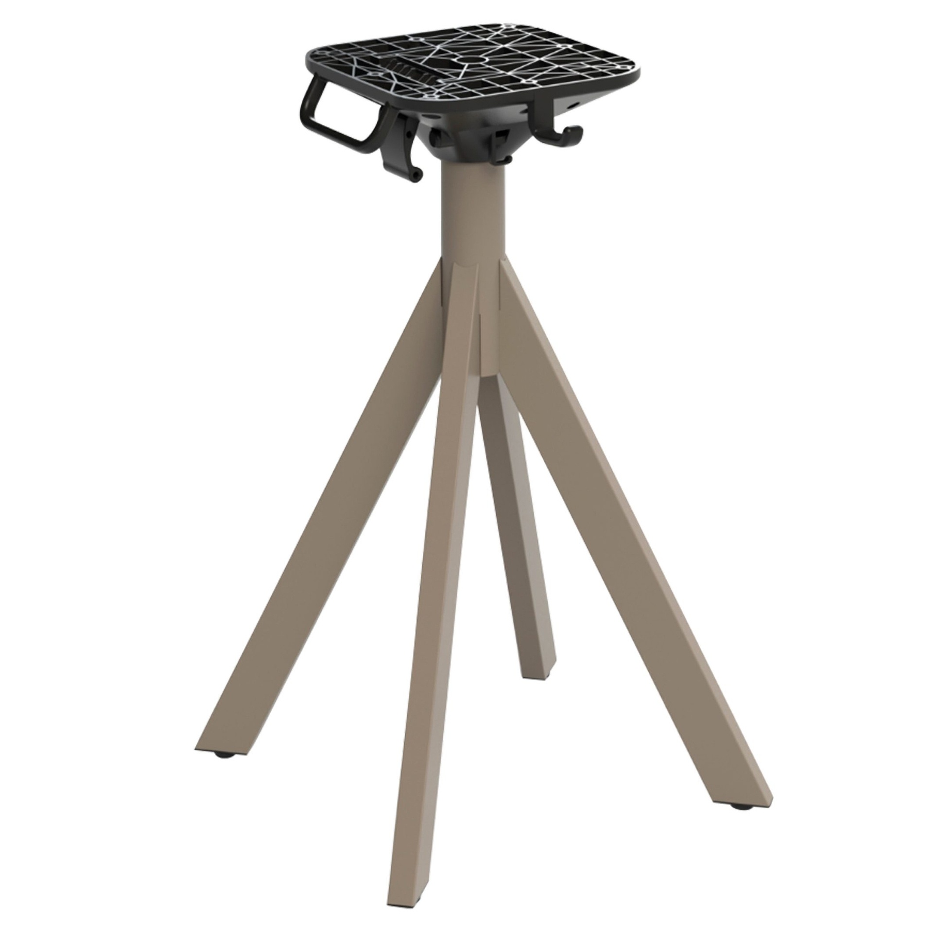 PREMIUM-Serie: Tischgestell Tenura-1K klappbar Stahl khaki pulverbeschichtet, Outdoor, Terrasse