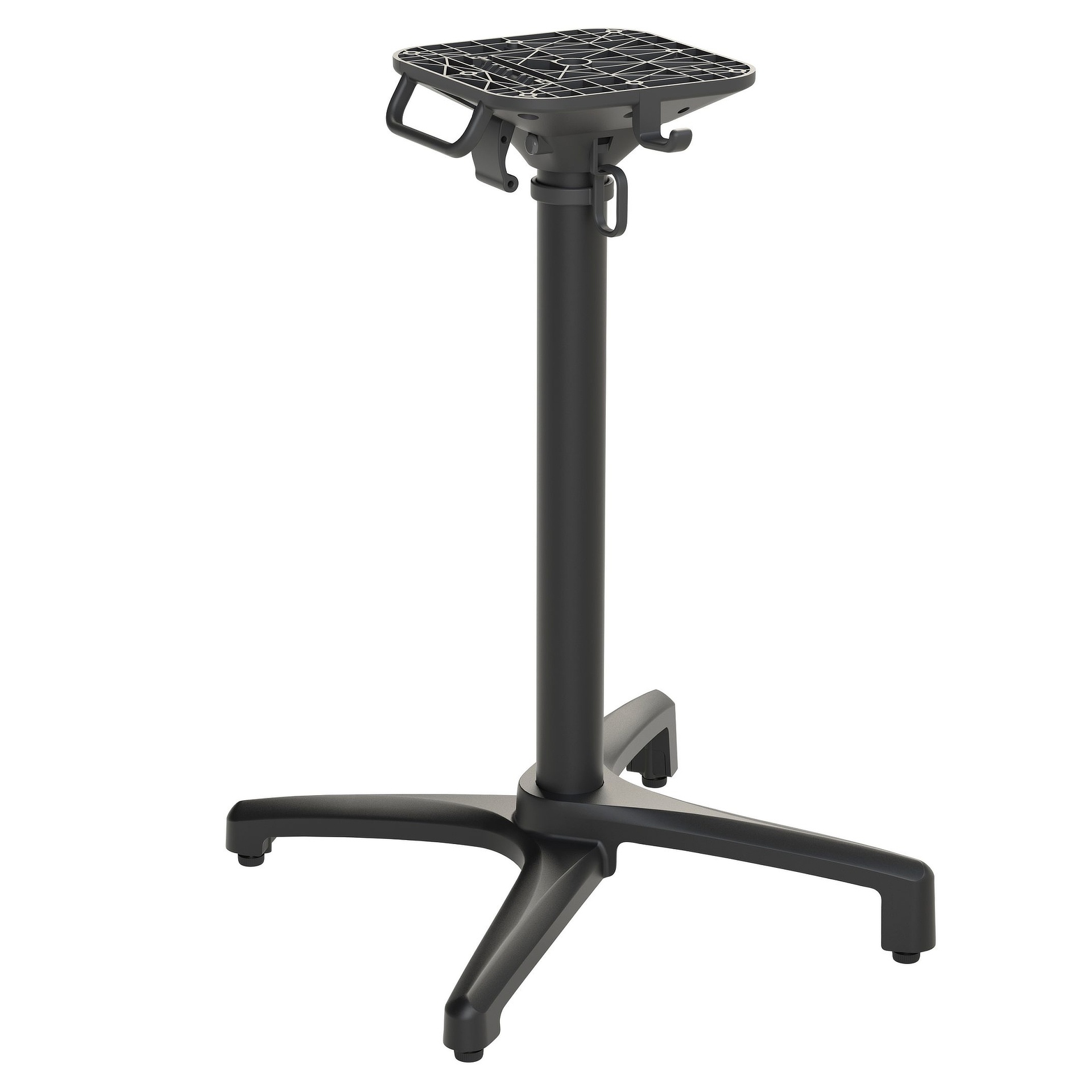 PREMIUM-Serie: Tischgestell Alva-1K klappbar Aluminium black pulverbeschichtet, Outdoor, Terrasse