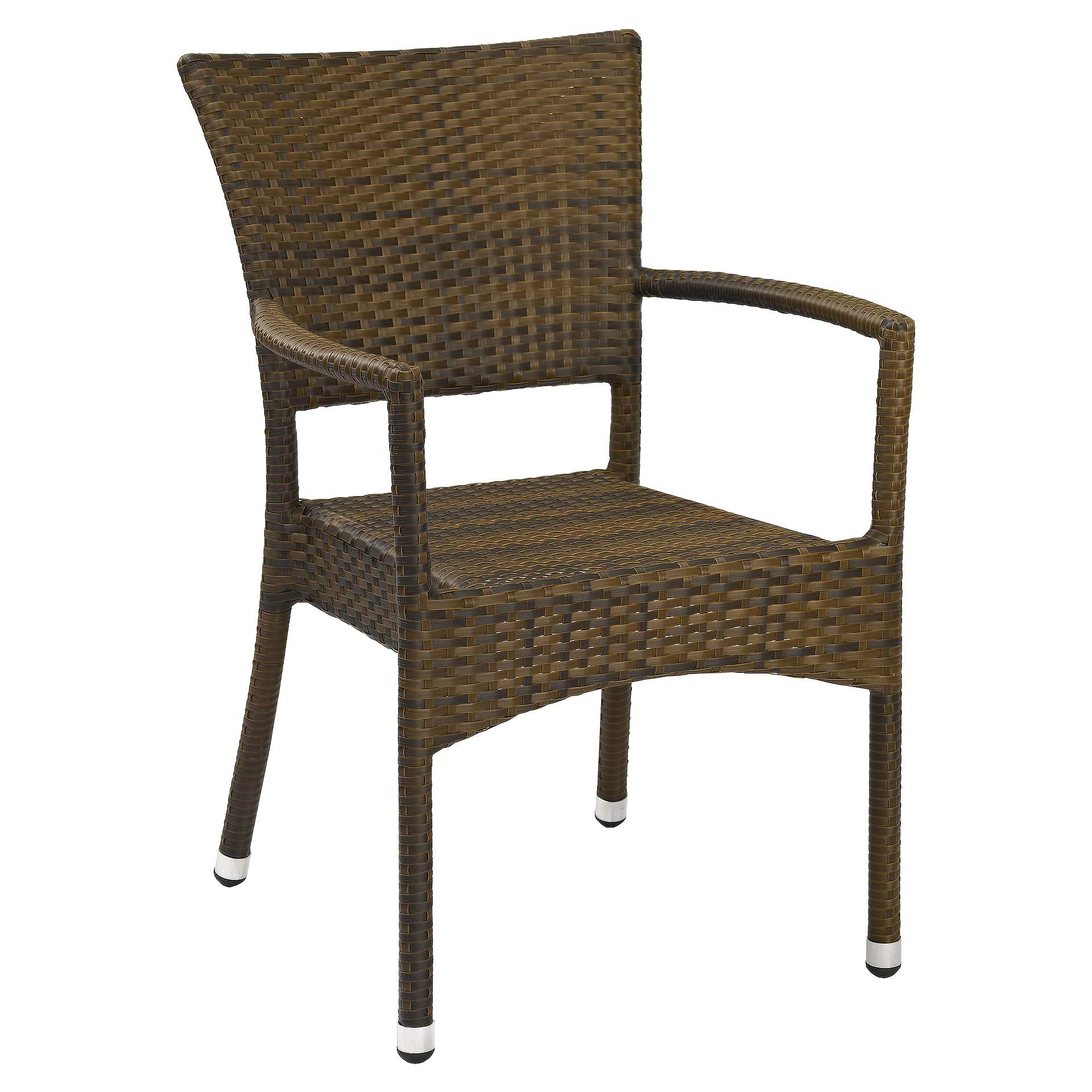 Stuhl Marlene, Geflecht burned, Polyrattan, Terrassenstuhl, Outdoorstuhl