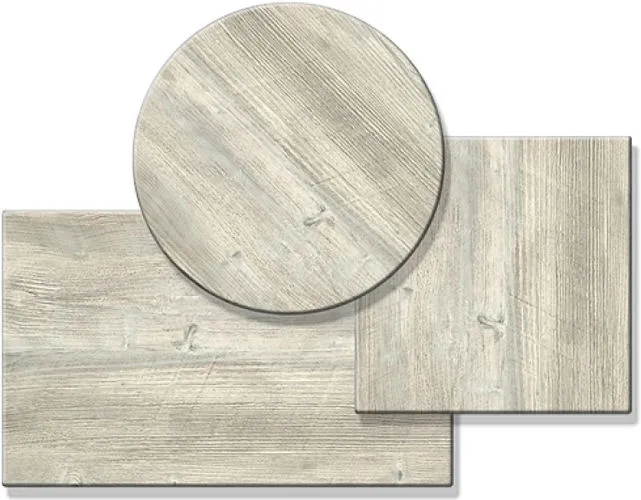 Gastronomie Tischplatten Werzalit Dekor Ponderosa White Outdoor Terrassentischplatten