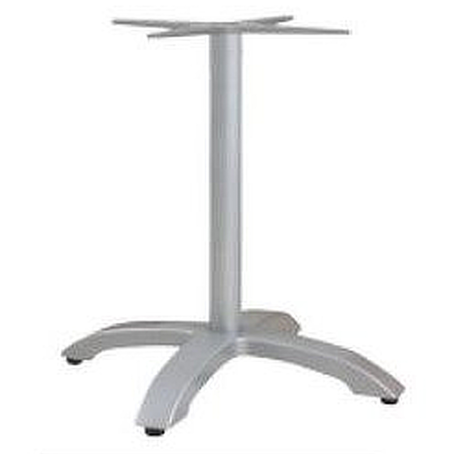 SELECT-Serie: Tischgestell Vento-1 Aluminium silber pulverbeschichtet, Outdoor, Terrasse