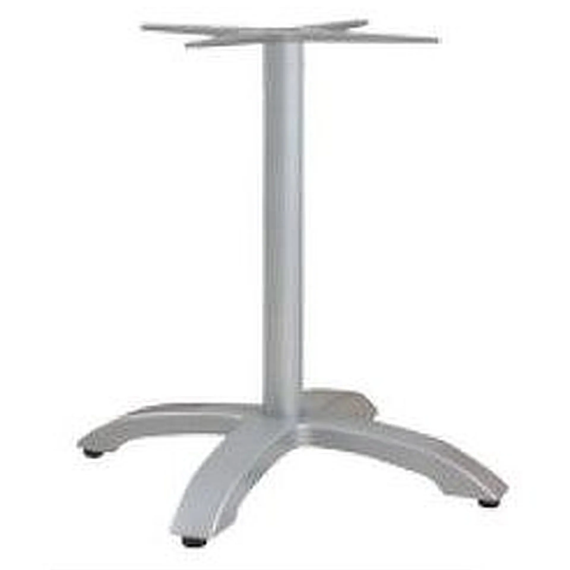 SELECT-Serie: Tischgestell Vento-1 Aluminium silber pulverbeschichtet, Outdoor, Terrasse