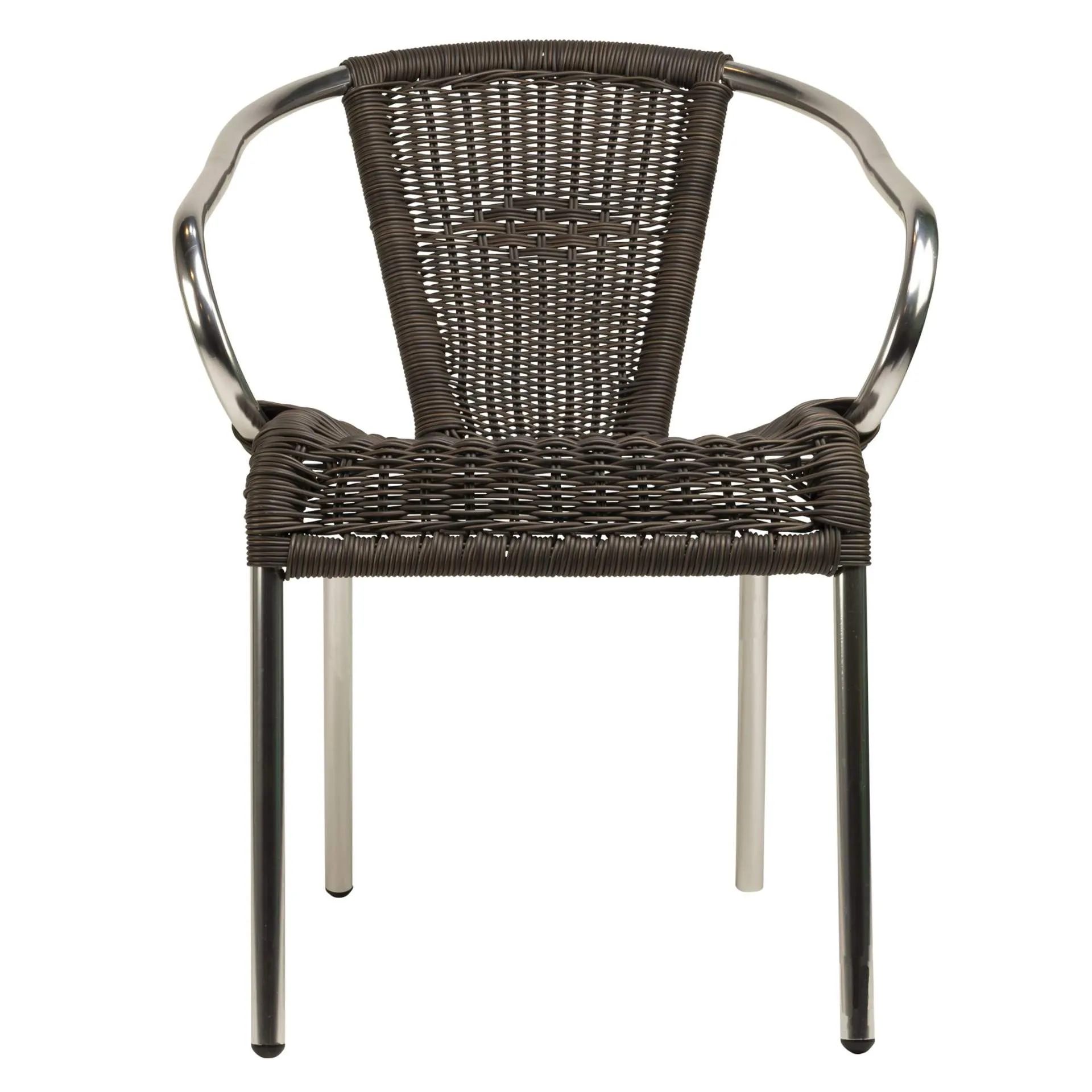 Stuhl Leopold, Gewebe coffee, Polyrattan, Terrassenstuhl, Outdoorstuhl