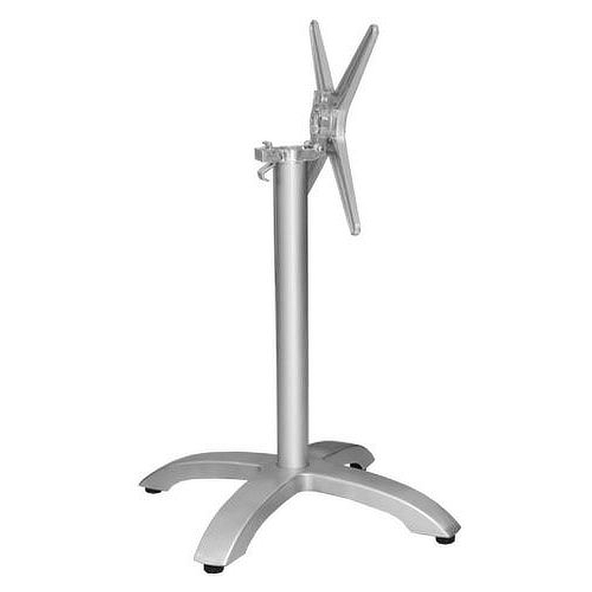 SELECT-Serie: Tischgestell Vento-1K klappbar Aluminium silber pulverbeschichtet, Outdoor, Terrasse