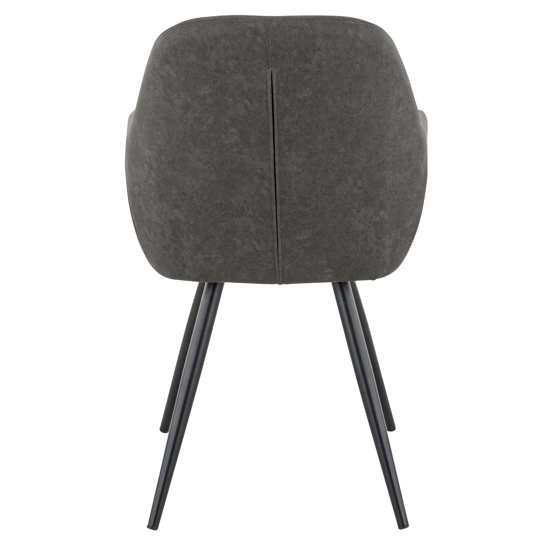 Stuhl Alfons, Polster Anthrazit, Schwarz, Polsterstuhl, Factory Industrie Design