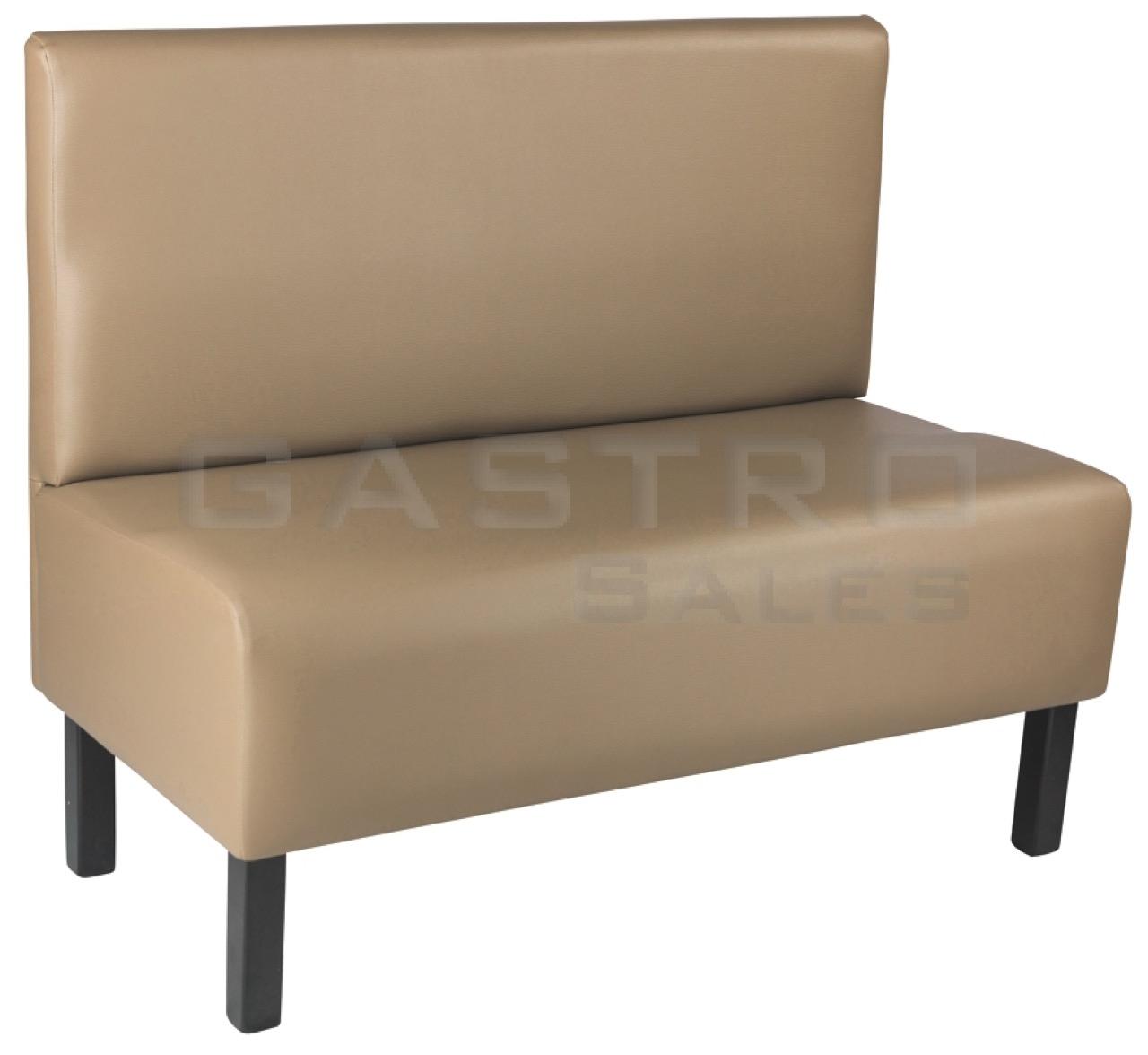 Gastronomiemöbel Gastronomiebank Malte, Polster Taupe 23, Wenge, Banksystem, Polsterbank, Dinerbank, Systembank 