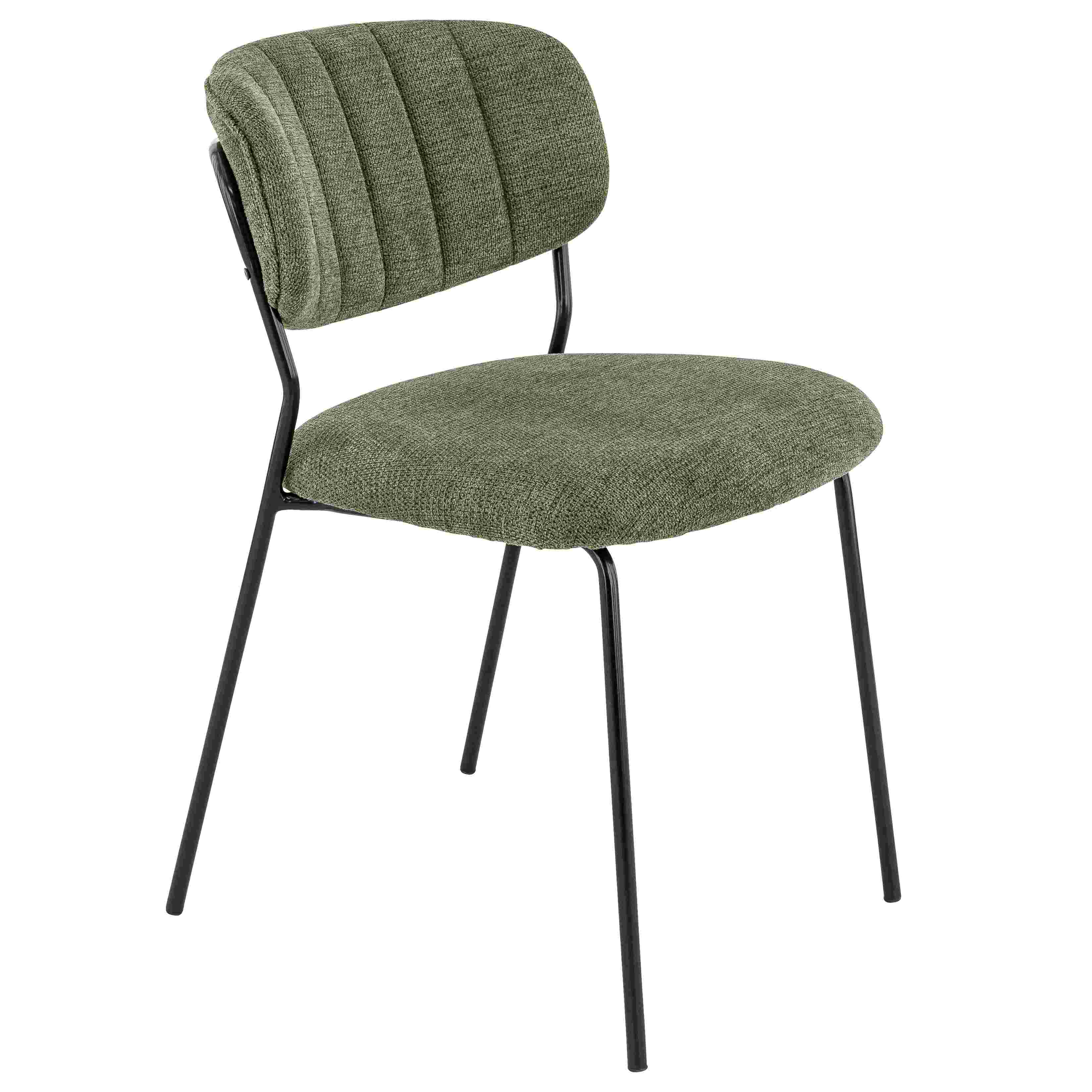Stuhl Clinton, Polster Green, Schwarz, Polsterstuhl, Factory Industrie Design Stuhl Clinton, Polster Green, Schwarz, Polsterstuhl, Factory Industrie Design