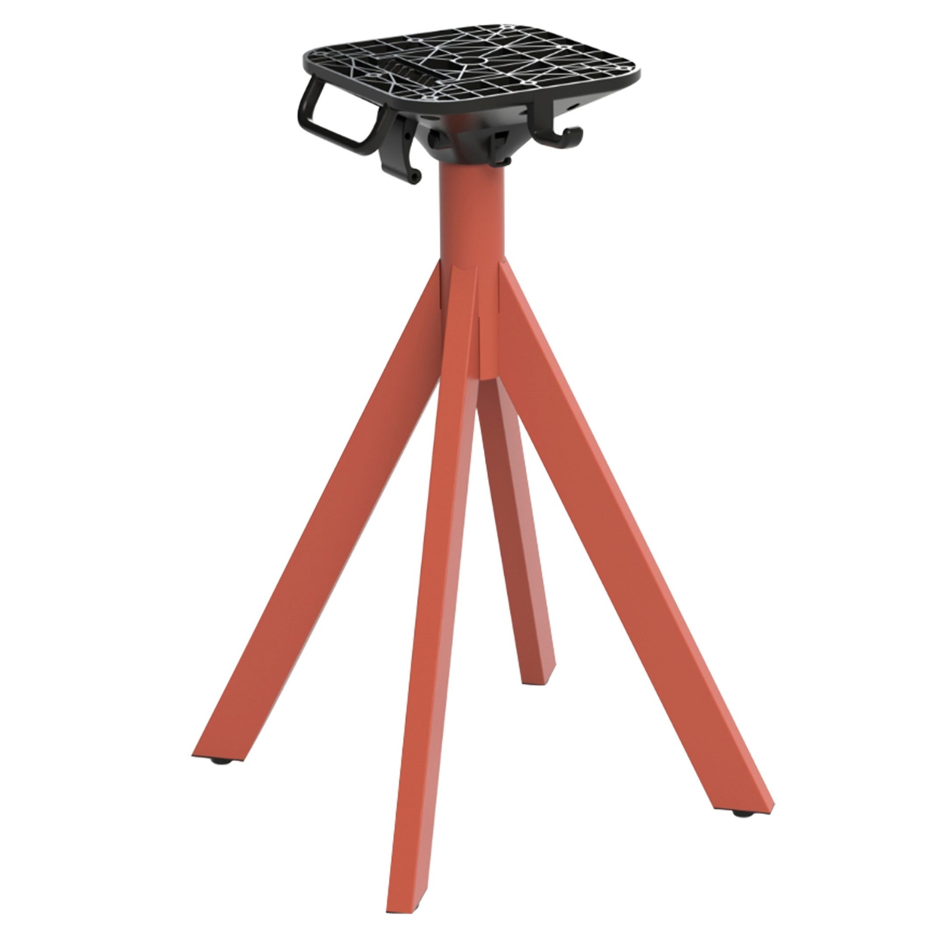 PREMIUM-Serie: Tischgestell Tenura-1K klappbar Stahl orange pulverbeschichtet, Outdoor, Terrasse