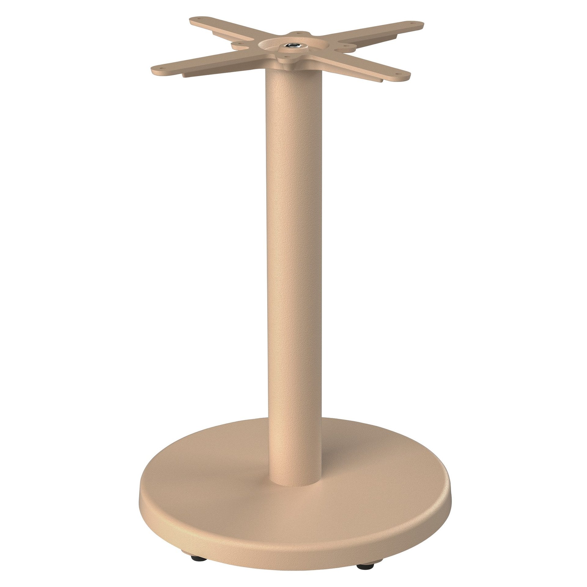 PREMIUM-Serie: Tischgestell Mila-R Gusseisen beige pulverbeschichtet, Outdoor, Terrasse