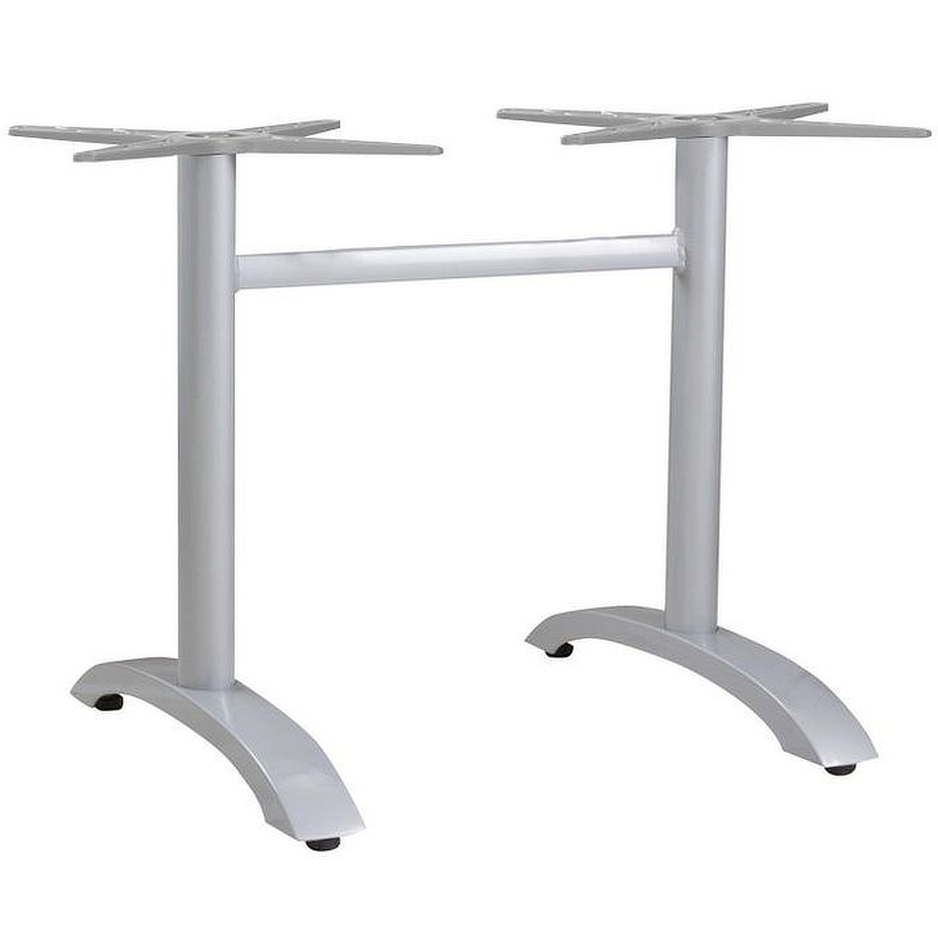 SELECT-Serie: Tischgestell Vento-2 Aluminium silber pulverbeschichtet, Outdoor, Terrasse