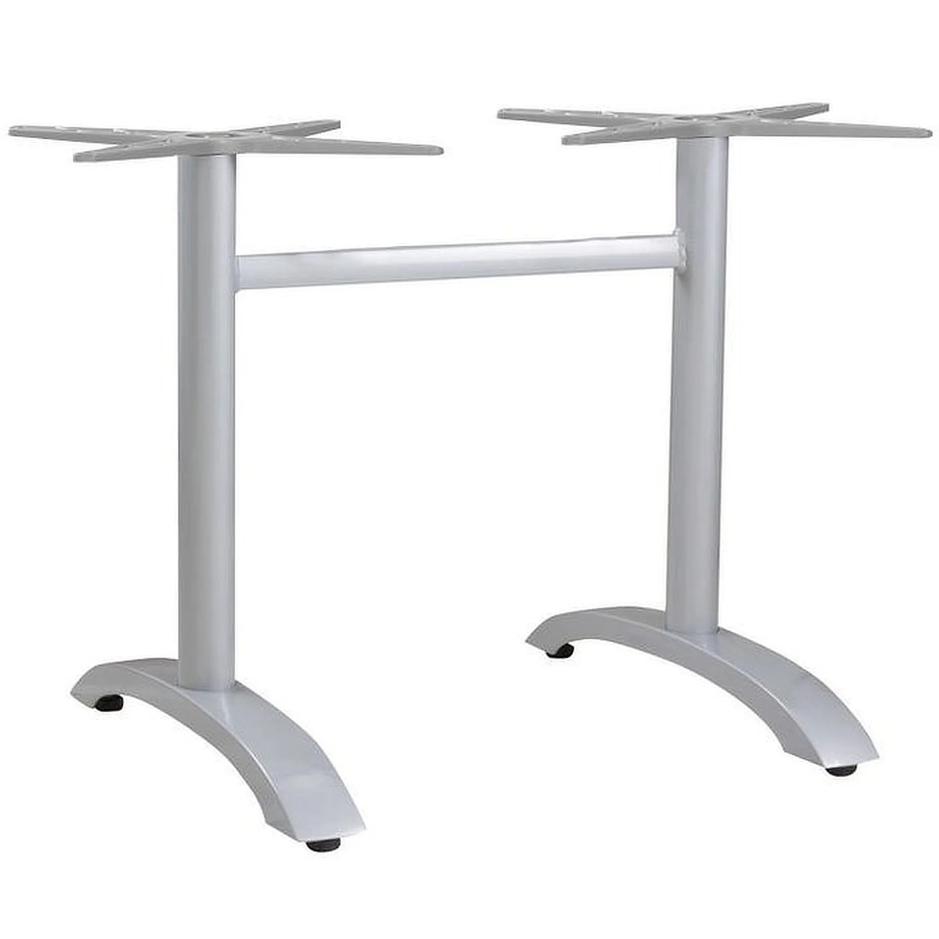 SELECT-Serie: Tischgestell Vento-2 Aluminium silber pulverbeschichtet, Outdoor, Terrasse
