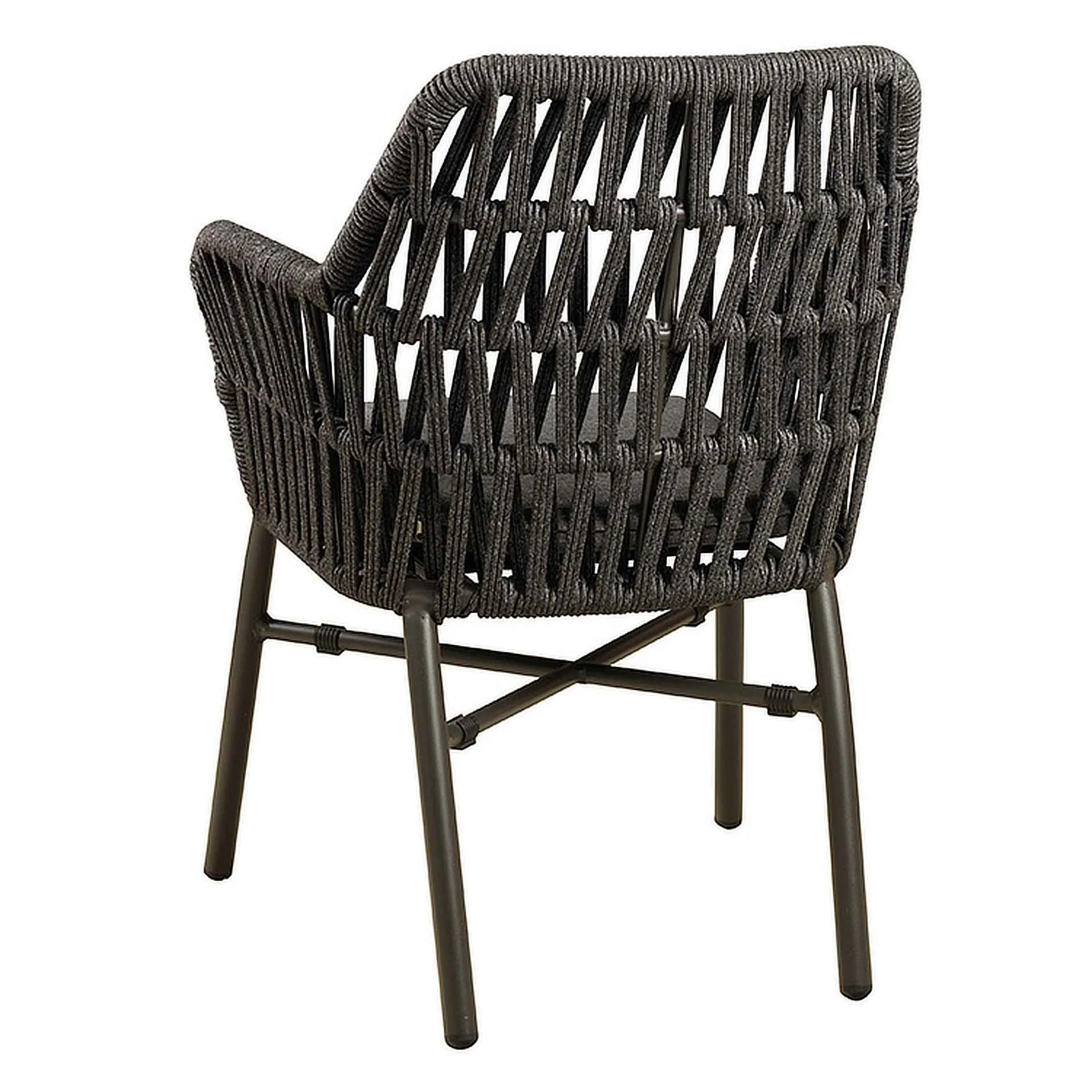 Sessel Kiki, Geflecht grau, Textilen, Terrassensessel, Outdoorsessel