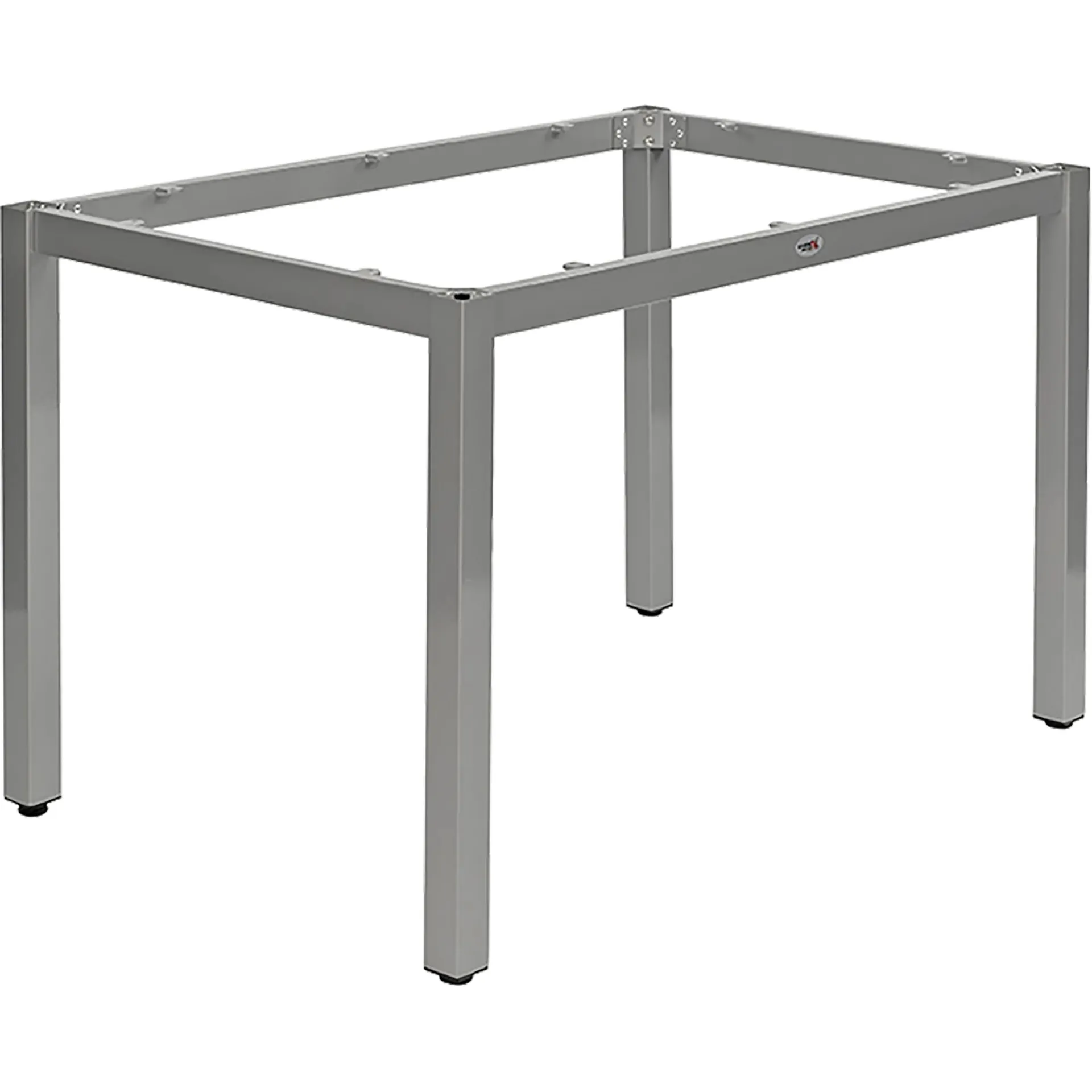 CLASSIC-Serie: Tischgestell Dina 120 Aluminium silber pulverbeschichtet, Outdoor, Terrasse