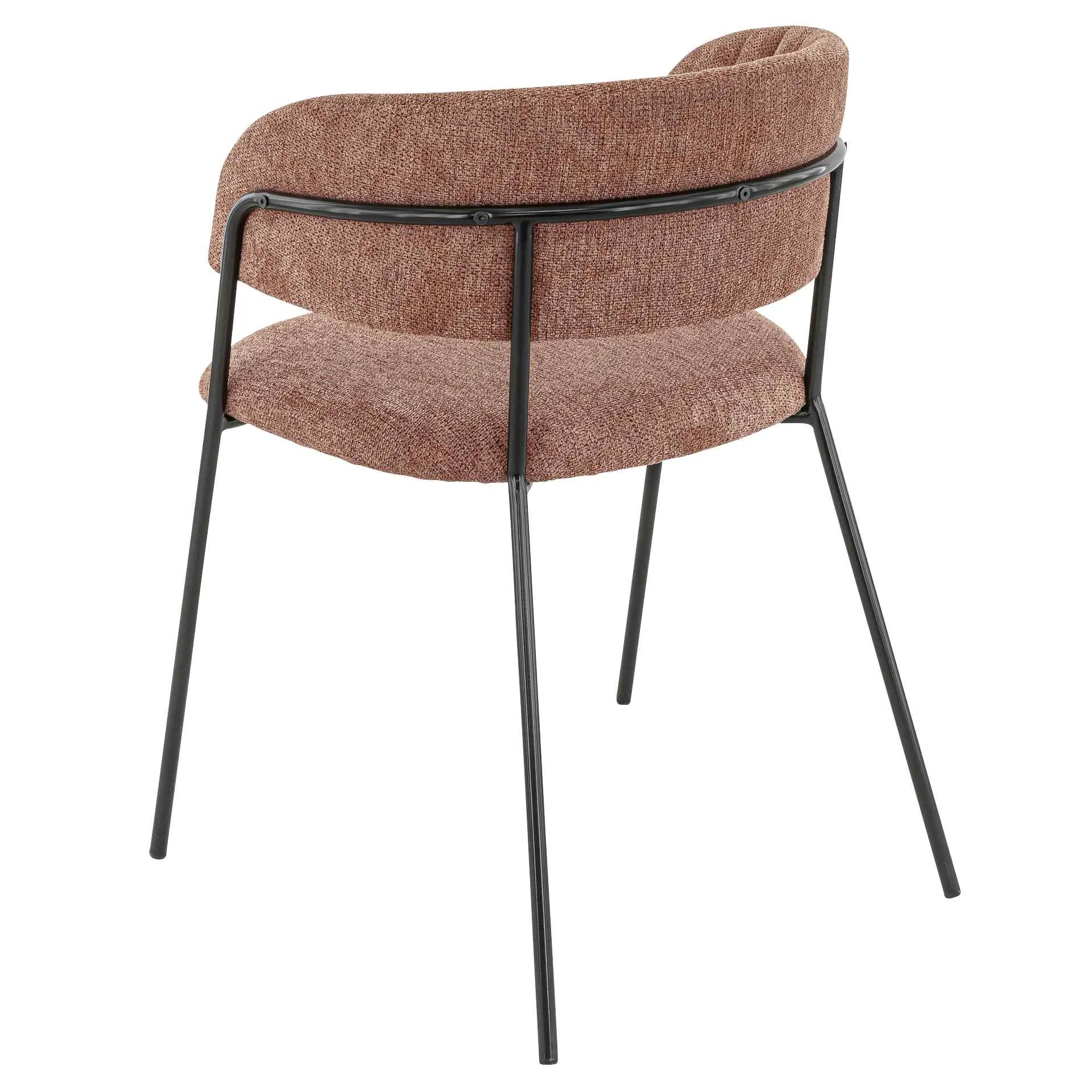 Stuhl Clinton AL, Polster Terra, Schwarz, Polsterstuhl, Factory Industrie Design