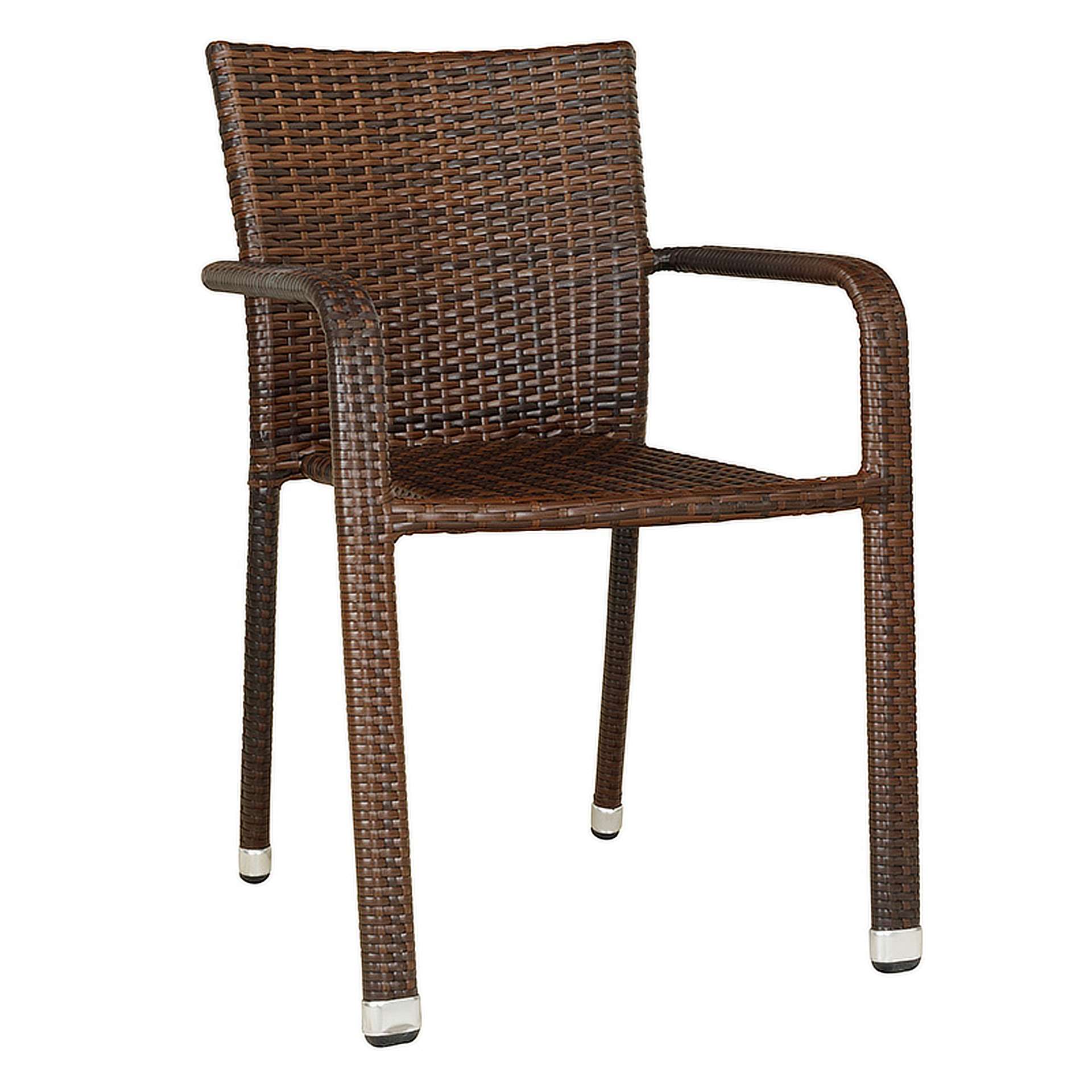 Stuhl Hugo NEW, Geflecht schoko, Polyrattan, Terrassenstuhl, Outdoorstuhl