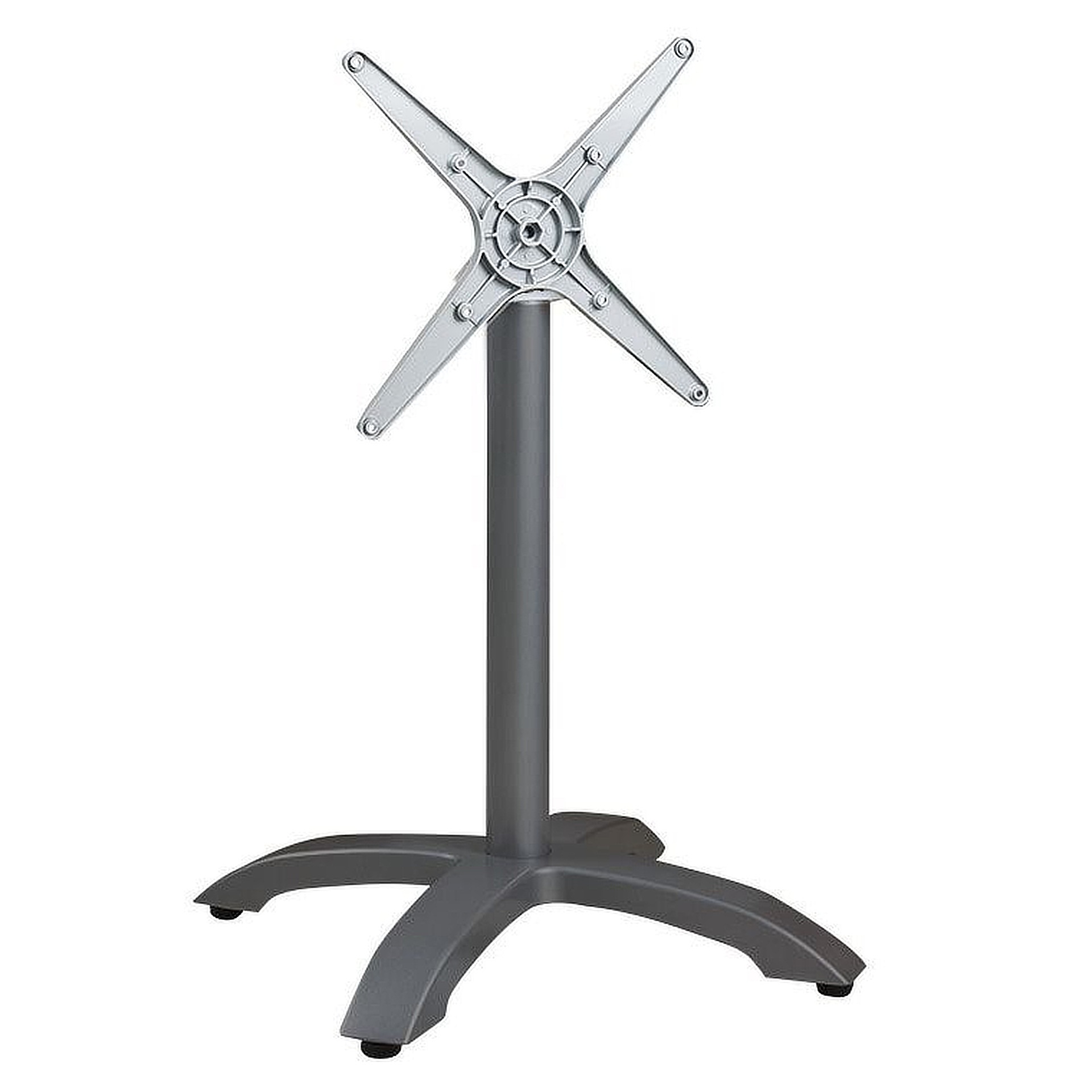 SELECT-Serie: Tischgestell Vento-1K klappbar Aluminium anthrazit pulverbeschichtet, Outdoor, Terrasse