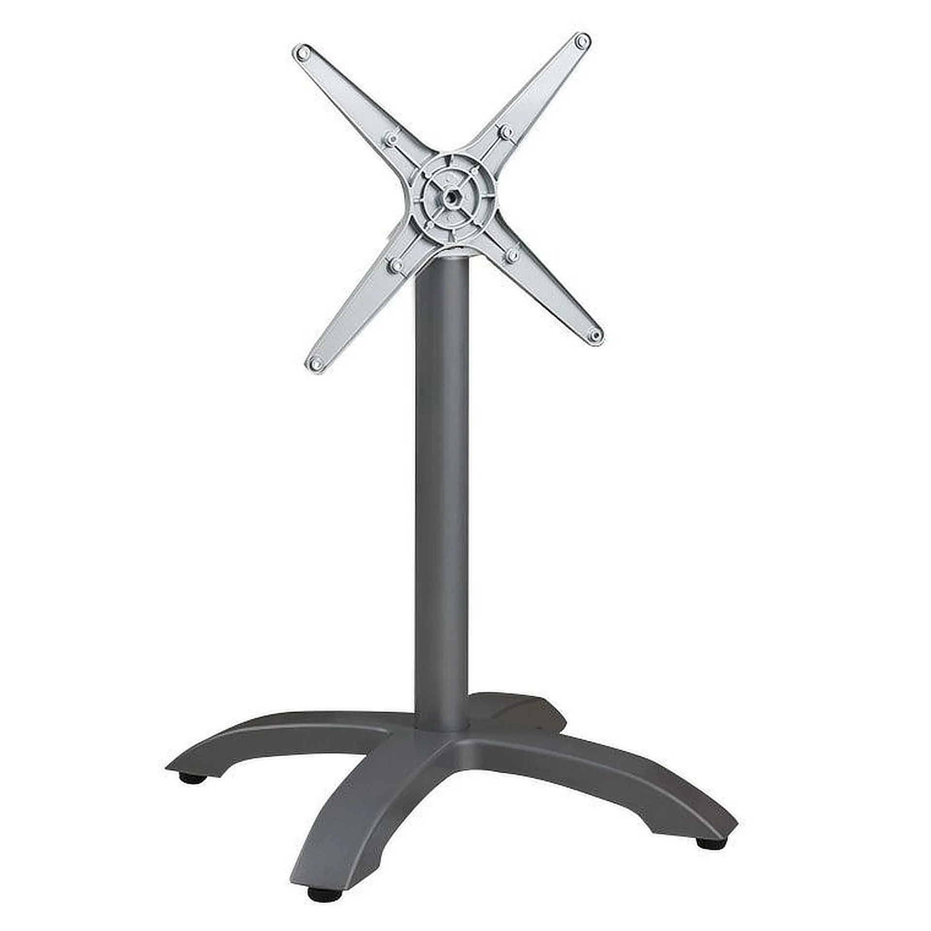 SELECT-Serie: Tischgestell Vento-1K klappbar Aluminium anthrazit pulverbeschichtet, Outdoor, Terrasse